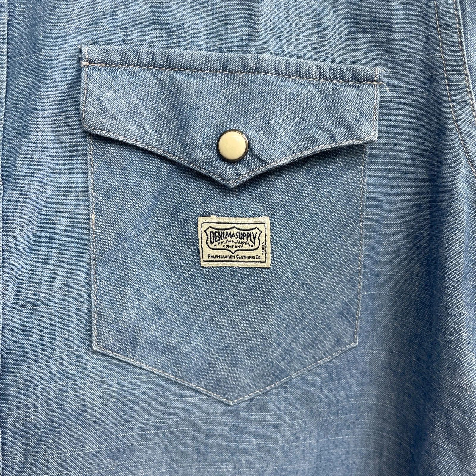 Ralph Lauren Ralph Lauren Denim&Supply U.S.A Flag Patch Western Shirt Size US S / EU 44-46 / 1 - 3 Thumbnail