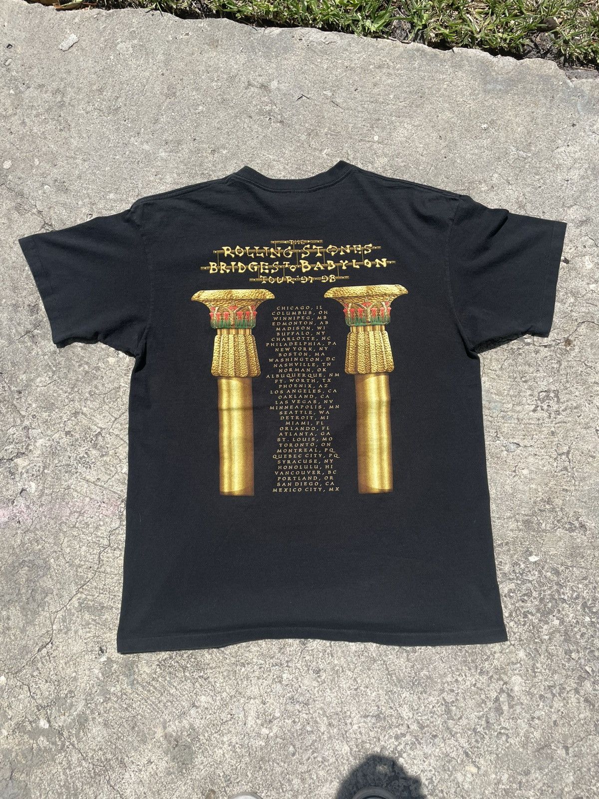 The Rolling Stones × Vintage 1997 Rolling Stones Bridge To Babylon Tour Size US XL / EU 56 / 4 - 2 Thumbnail