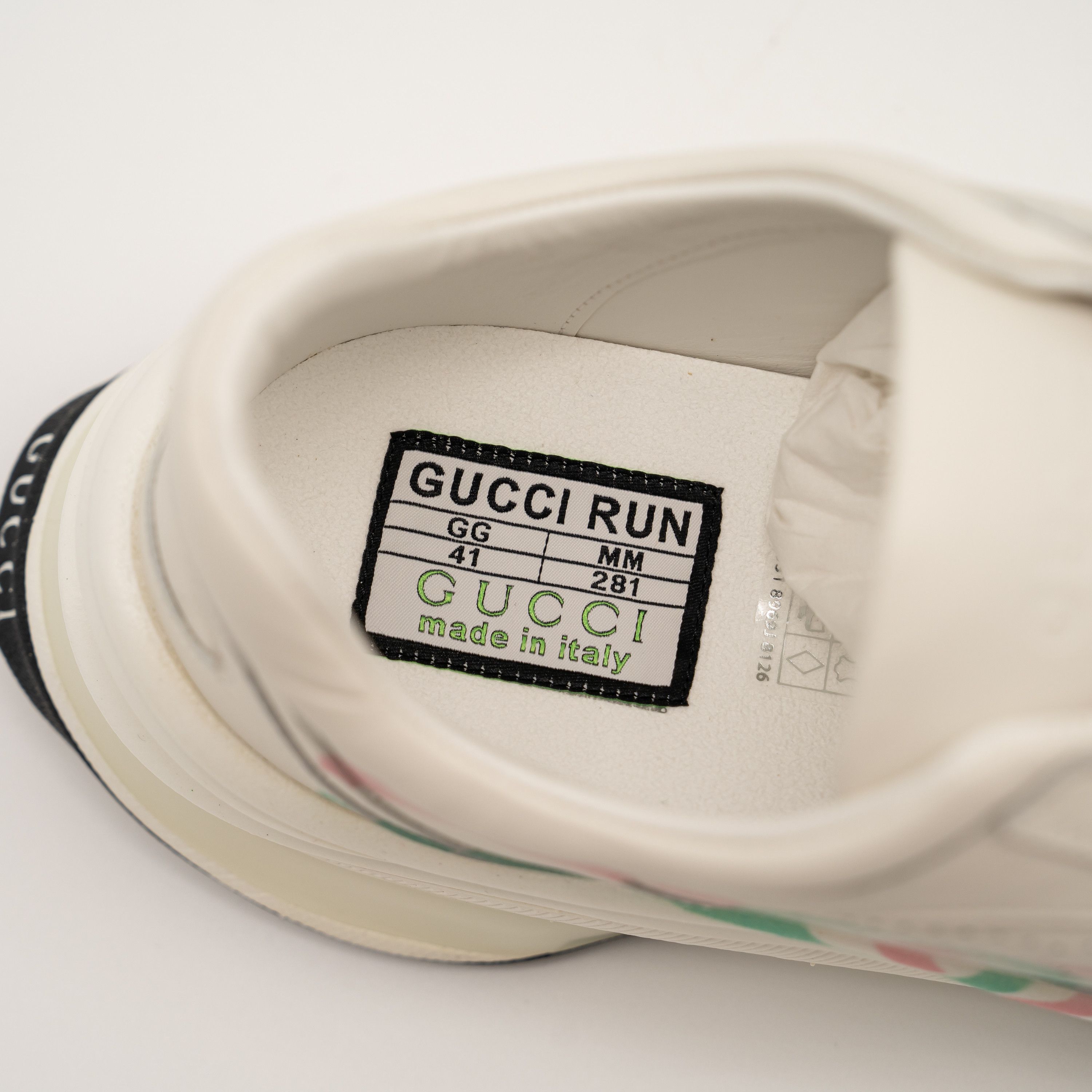 Gucci 41eu 11 us Gucci Run Sneaker White Pink Turquoise Leather GG Size US 11 / IT 41 - 11 Thumbnail