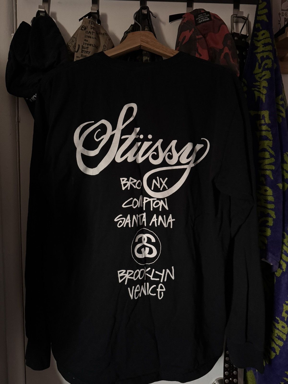 Stussy Stussy World Tour L/S T-Shirt Size US L / EU 52-54 / 3 - 3 Thumbnail