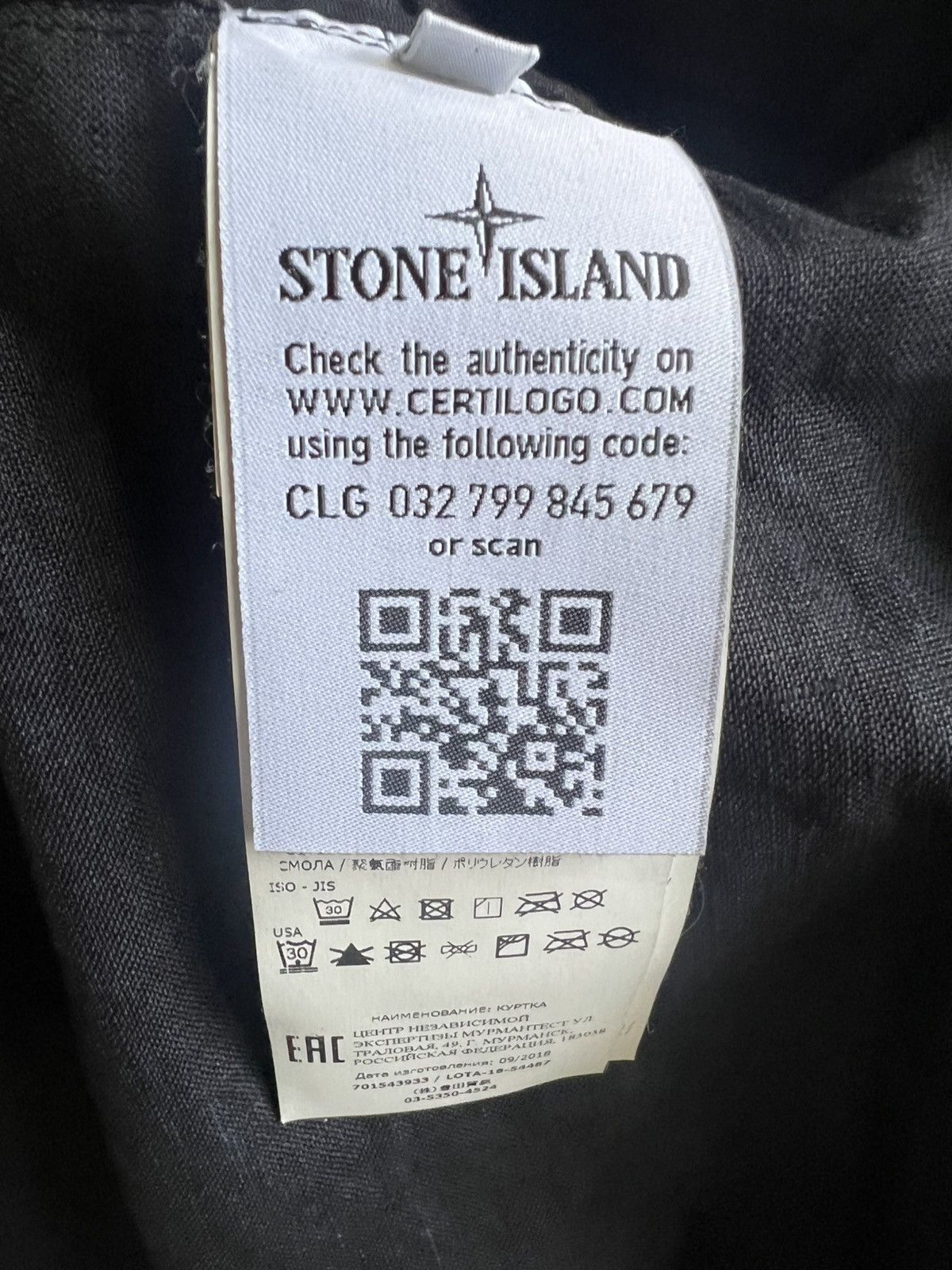 Stone Island STONE ISLAND Linen Resin-TC coat Navy Men Sz- L Size US L / EU 52-54 / 3 - 6 Thumbnail