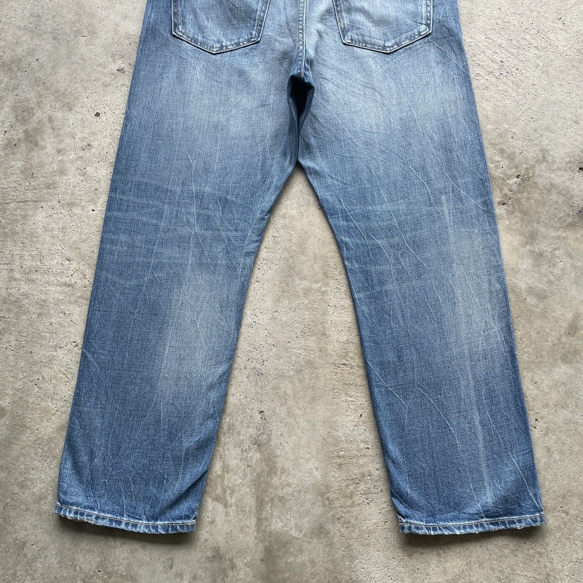 Japanese Brand W34x27.5 Vintage Japanese Denim Wash Faded Jeans Pants Size US 34 / EU 50 - 9 Thumbnail