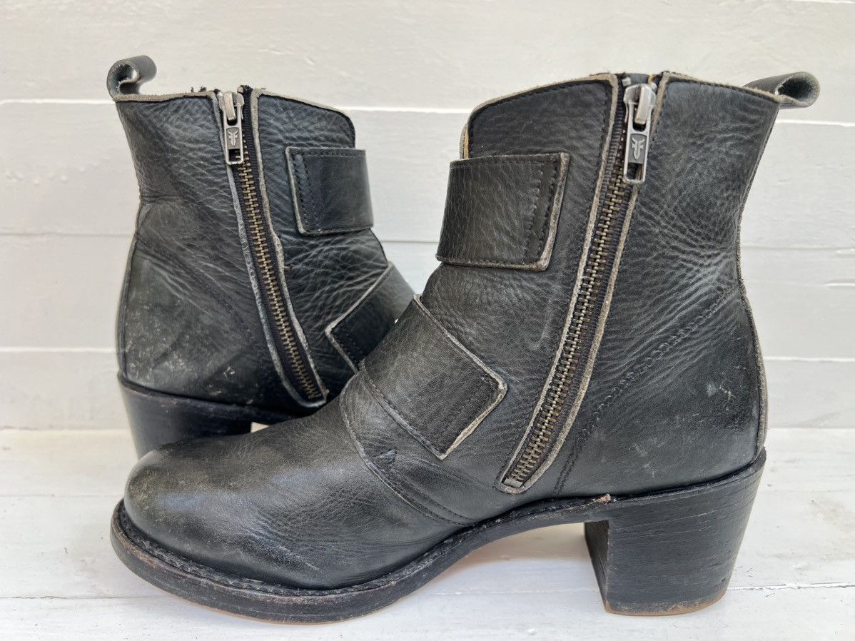 Frye Frye Sabrina Double Buckle Fatigue Leather Made In USA Boots Size US 9.5 / IT 39.5 - 7 Thumbnail