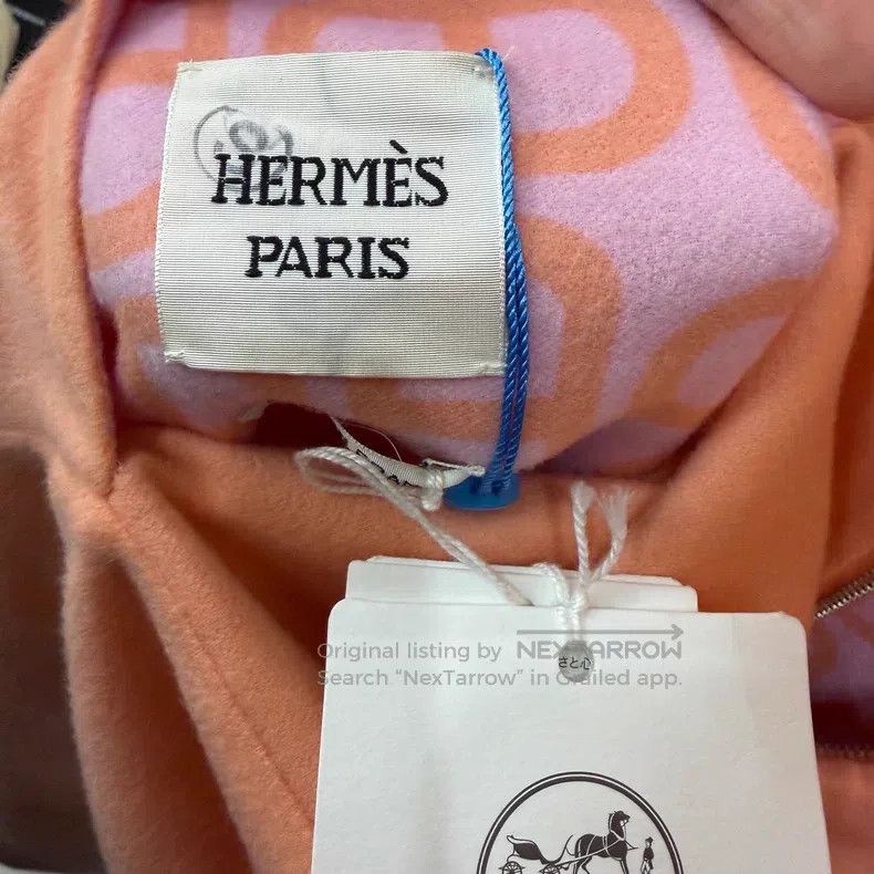 Hermes Hermes Peach Pink Pig Nose Button Double-Sided Wear Cashme Size 4XL / US 24-26 - 6 Thumbnail