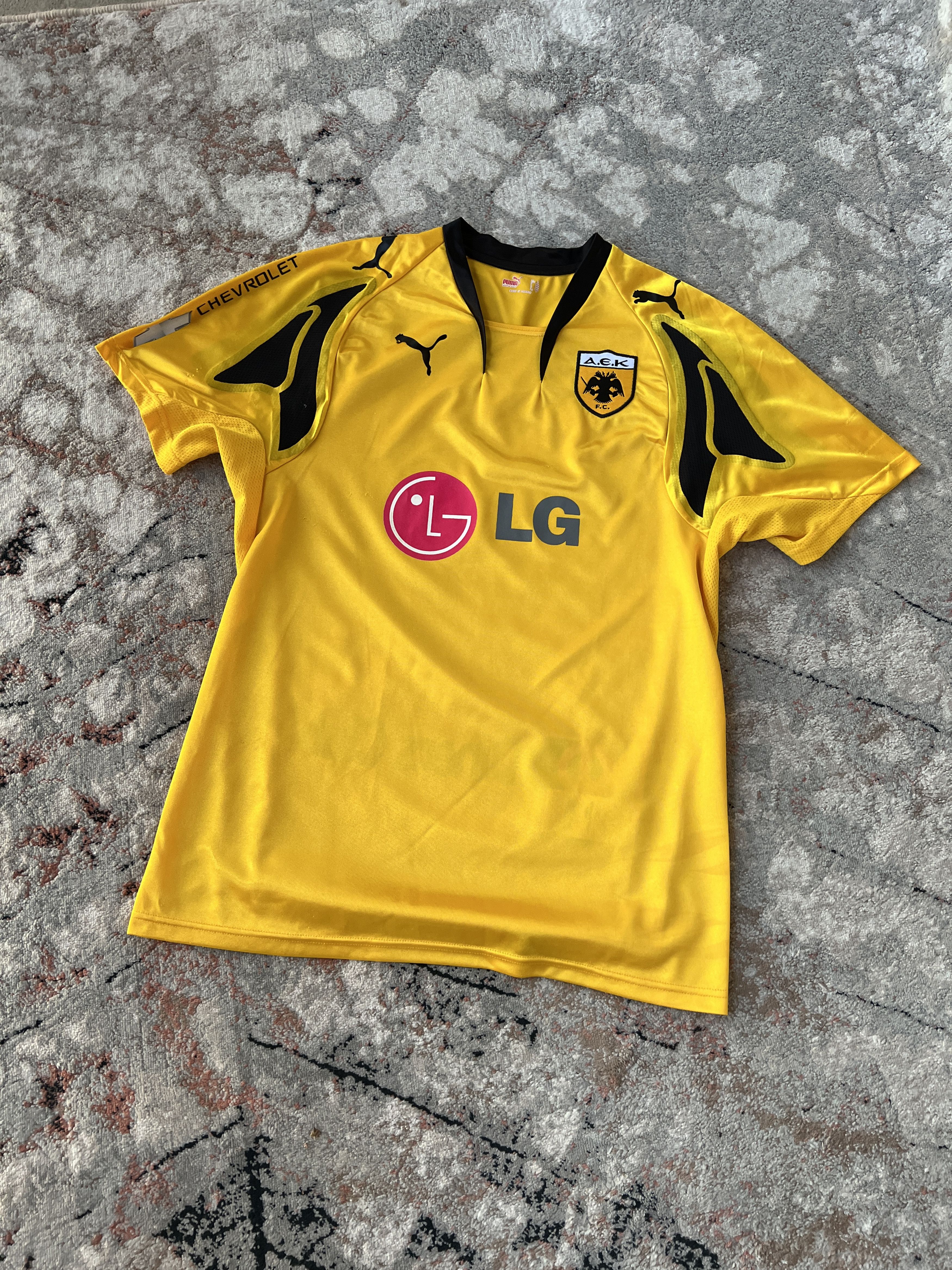 Puma Puma A.E.K F.C. Chevrolet LG Football Jersey Size US L / EU 52-54 / 3 - 1 Thumbnail