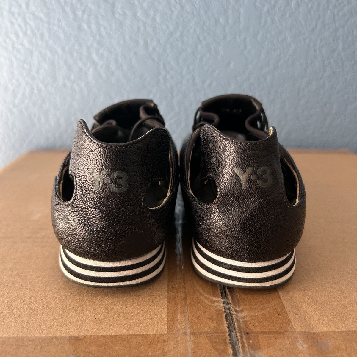 Y-3 VTG Yohji Yamamoto Adidas Y3 Speed Lace Leather Shoe G41161 Size US 10 / IT 40 - 5 Thumbnail