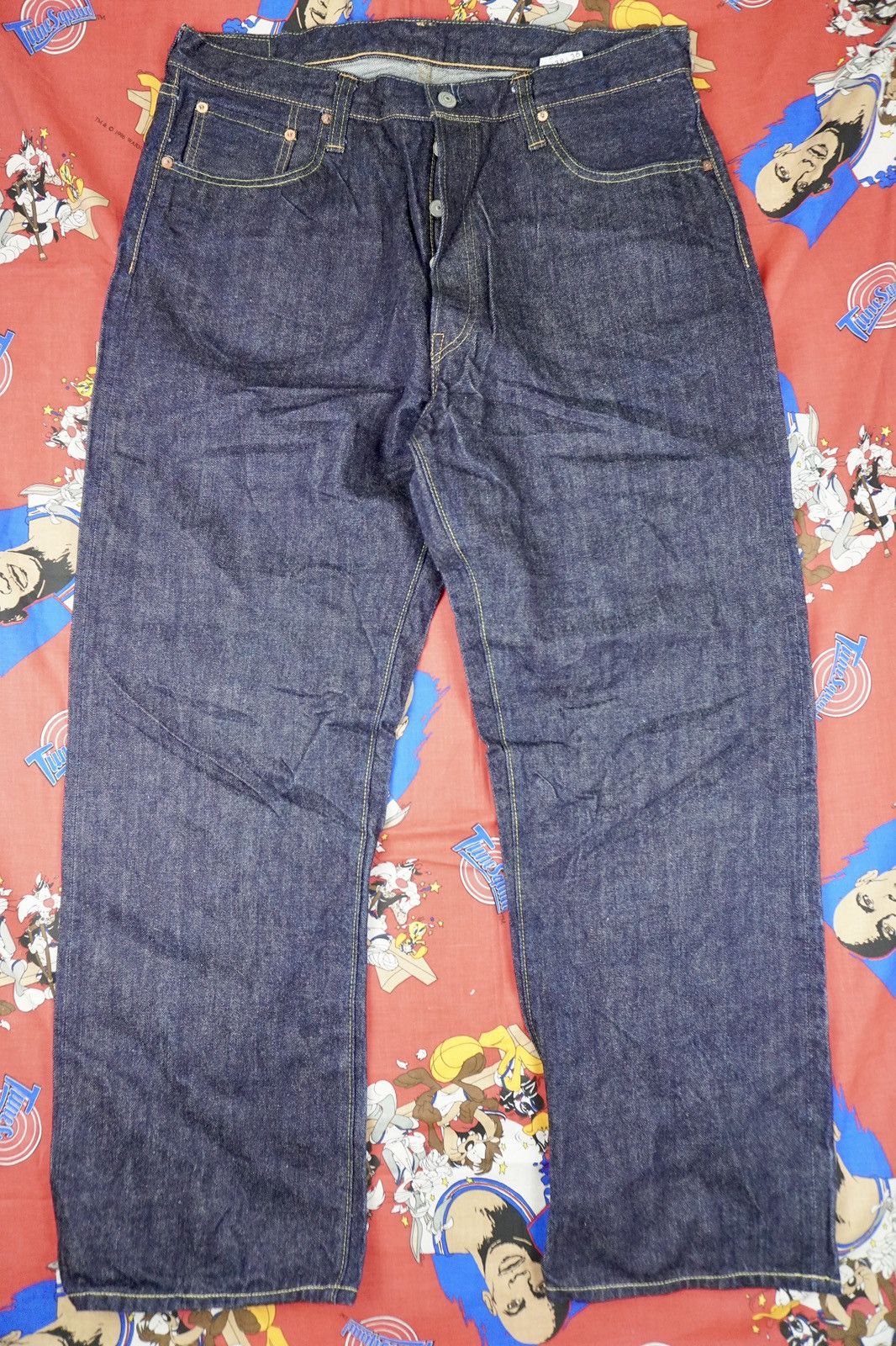 Japanese Brand × Sugar Cane × Toyo Enterprises Vintage SugarCane Lot 1947 Denim Jeans 14oz Redline Selvedge Size US 35 - 3 Thumbnail