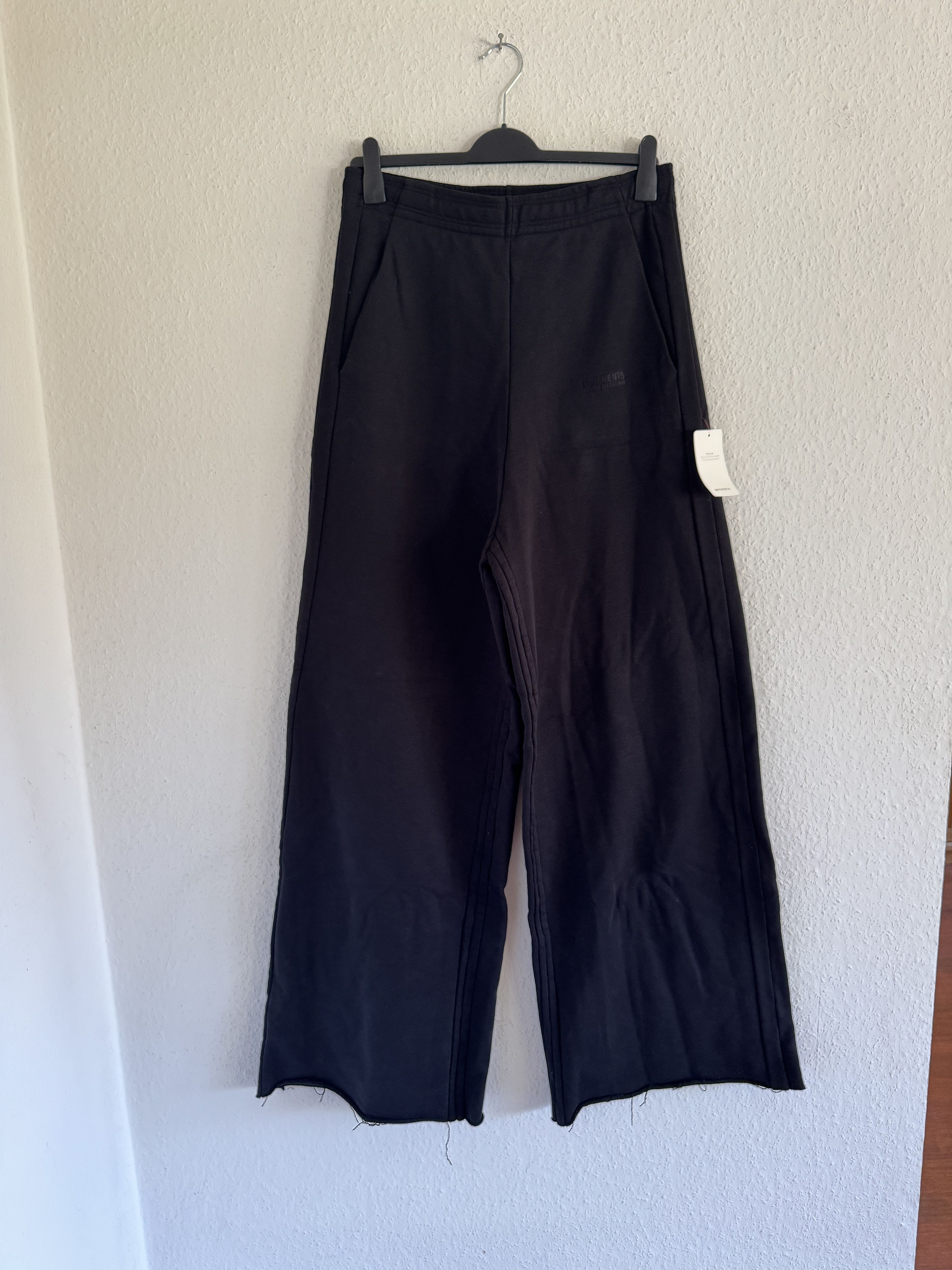 Vetements Wide Leg Panelled Cotton Blend Jersey Sweatpants Size US 30 / EU 46 - 3 Thumbnail