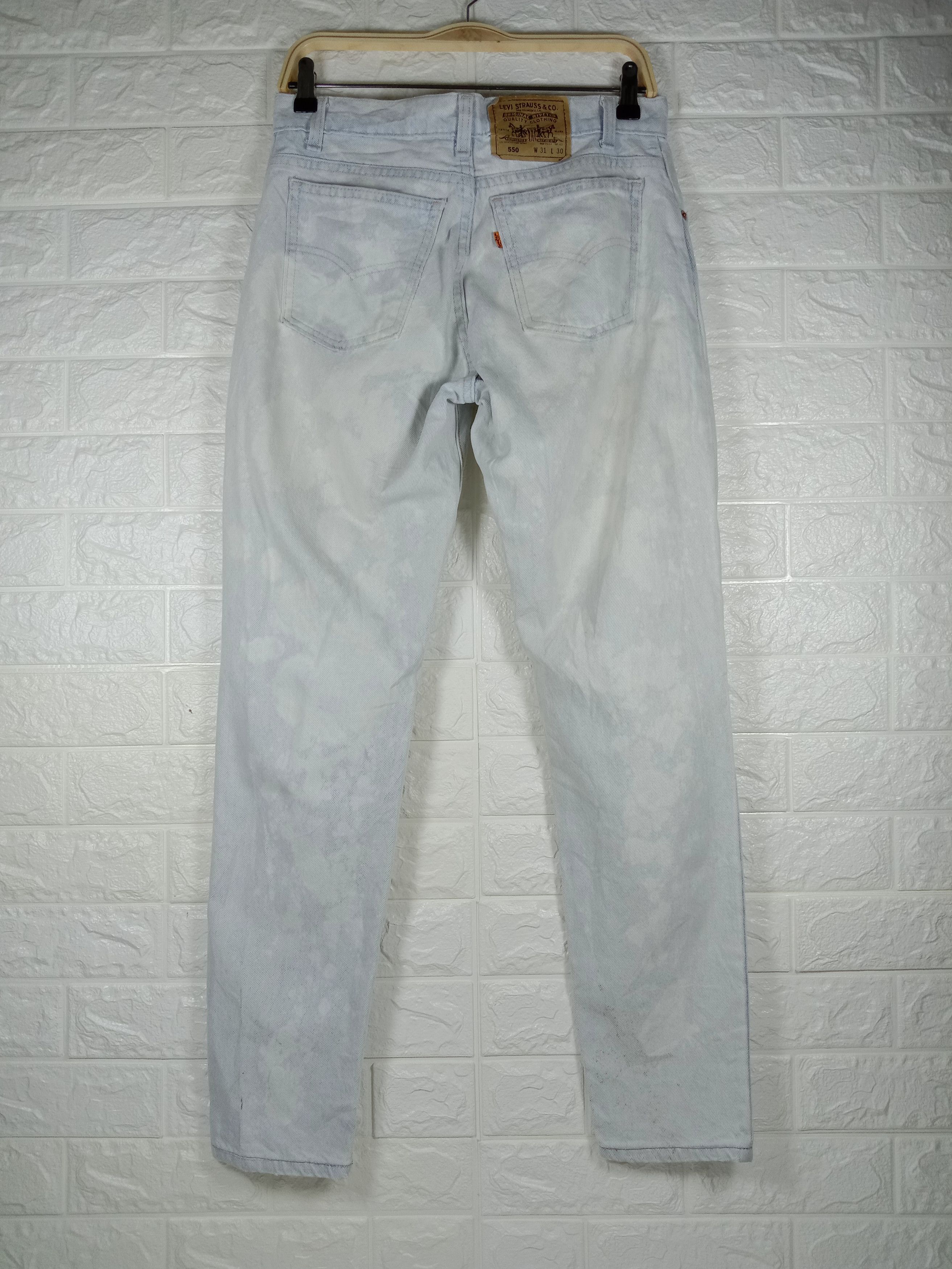 Levi's Vintage 90s Levi's 550 Orange Tab Jeans Ripped Denim Size US 30 / EU 46 - 5 Thumbnail