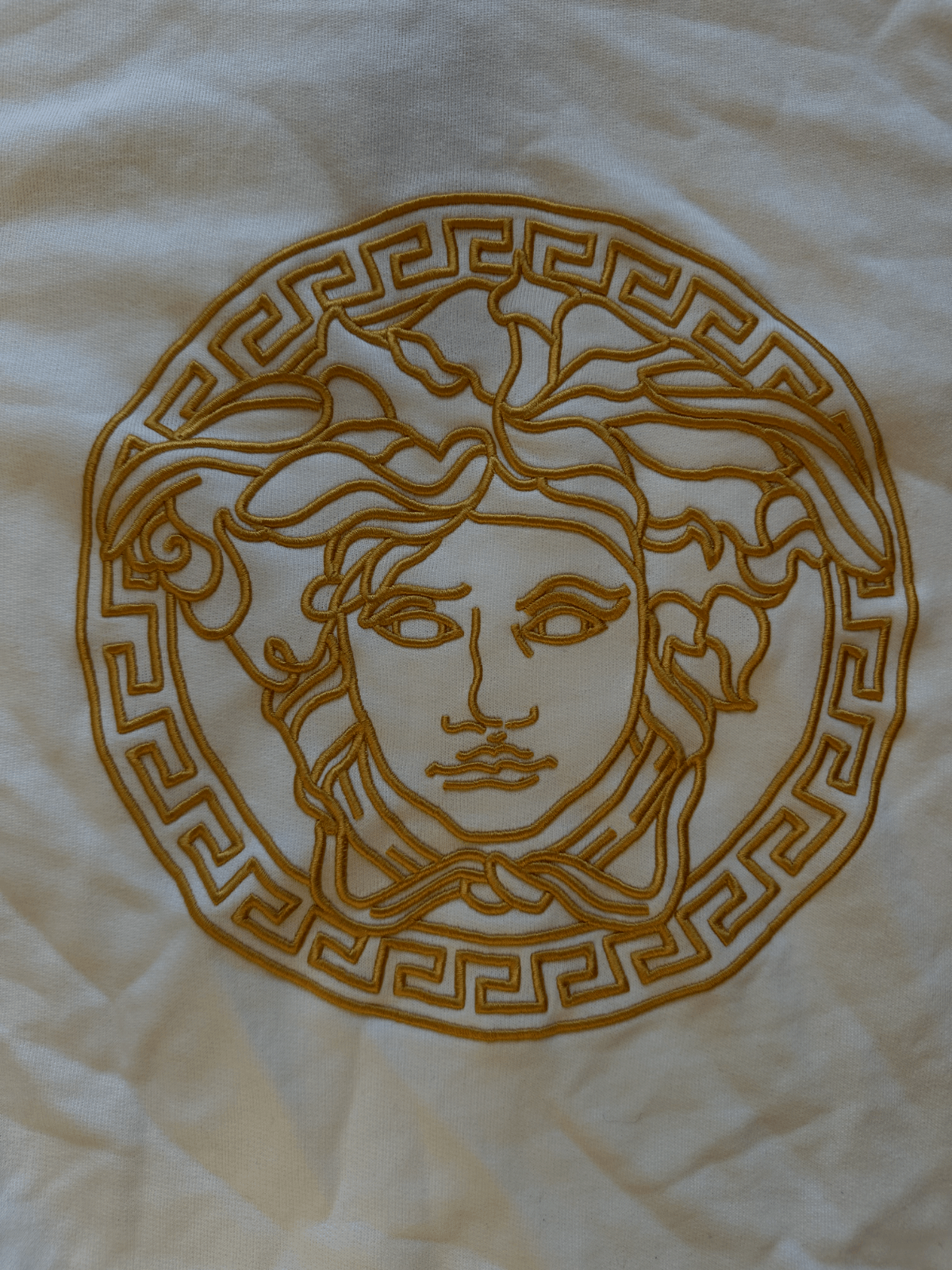 Versace Versace White Medusa Embroidery Crew Neck Pullover Sweater Size US M / EU 48-50 / 2 - 2 Thumbnail