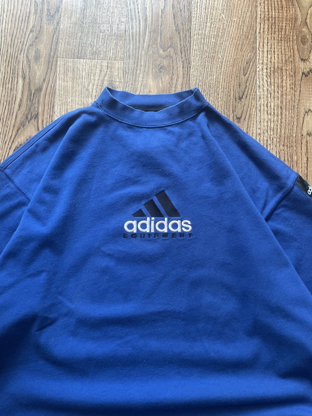Adidas Rare Vintage Adidas Equipment Cotton Long Sleeve Sweatshirt Size US M / EU 48-50 / 2 - 3 Thumbnail