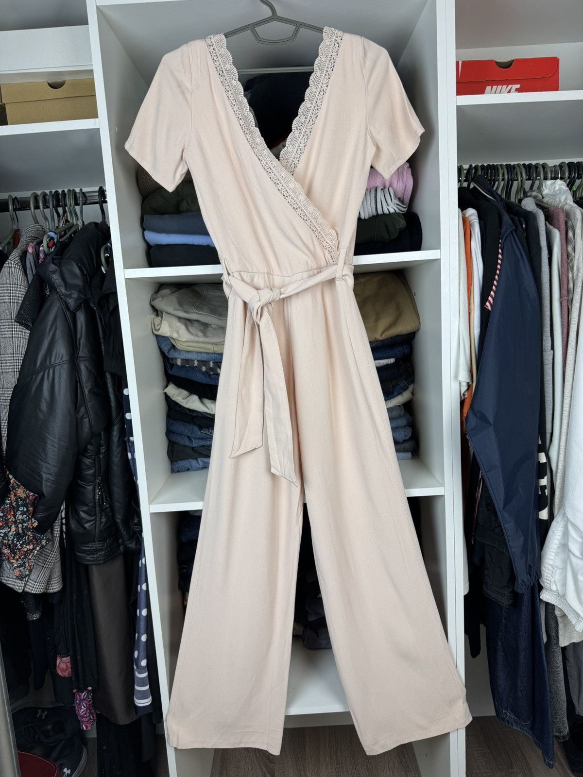 Sezane Sezane Combinaison Louis Jumpsuit Nude Size 34 Size 25" / US 0 / IT 36 - 1 Thumbnail