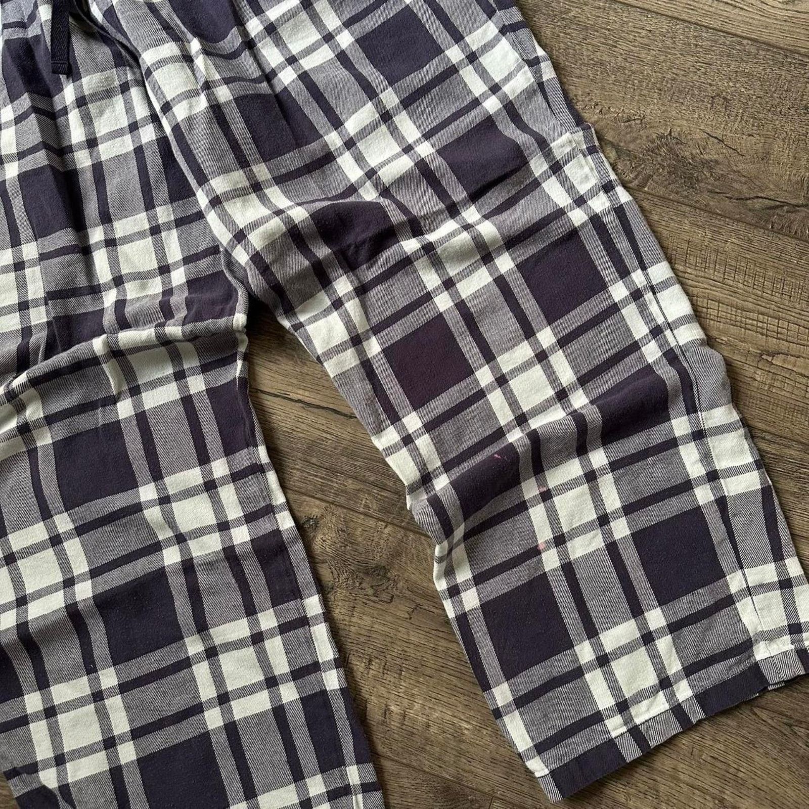 Vintage Vintage Y2K Purple plaid Cotton Baggy Pajama PJ Lounge Pants Size US 34 / EU 50 - 7 Thumbnail