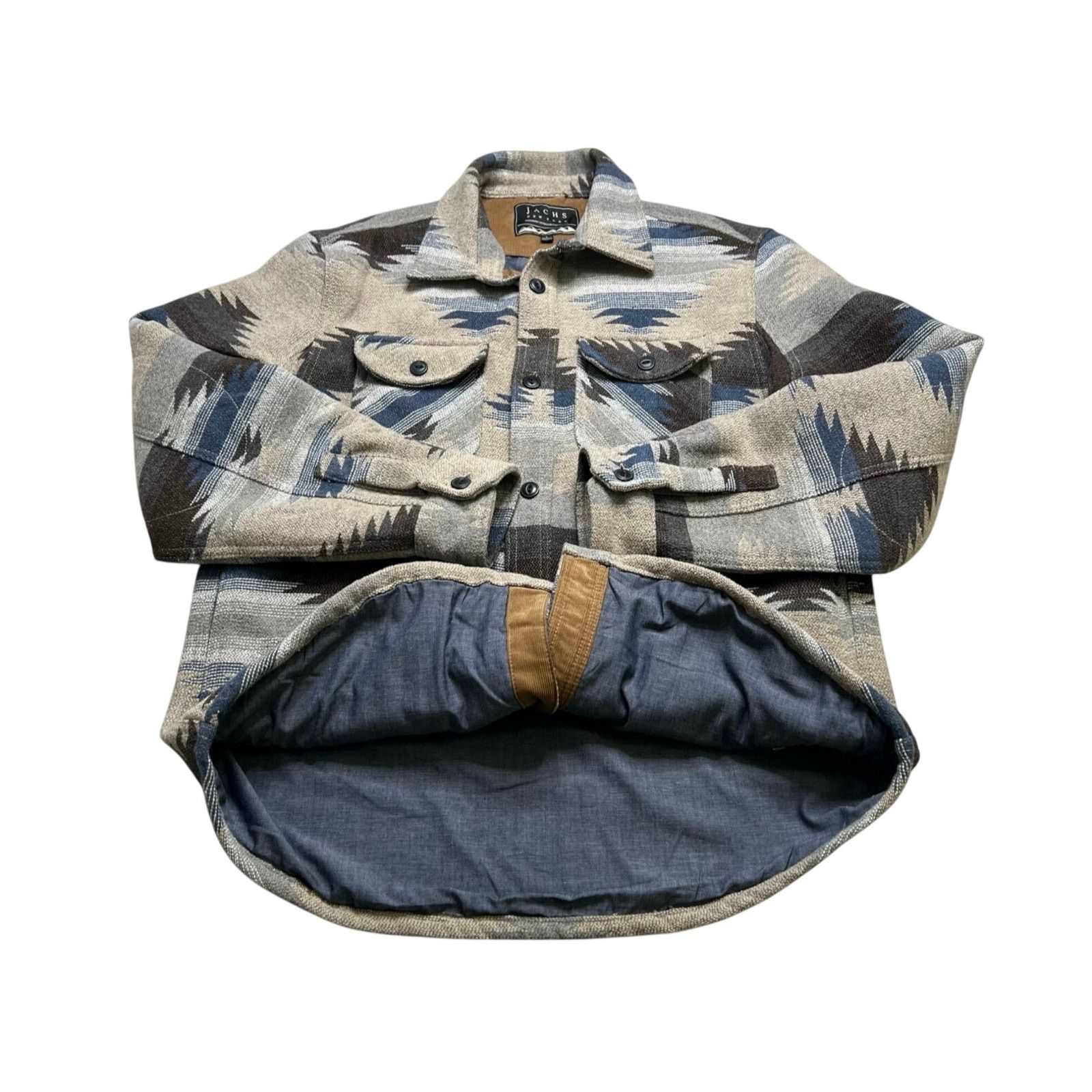 JACHS NY JACHS New York “Native-Aztec” Wool-Blend Shacket Jacket L Size US L / EU 52-54 / 3 - 3 Thumbnail