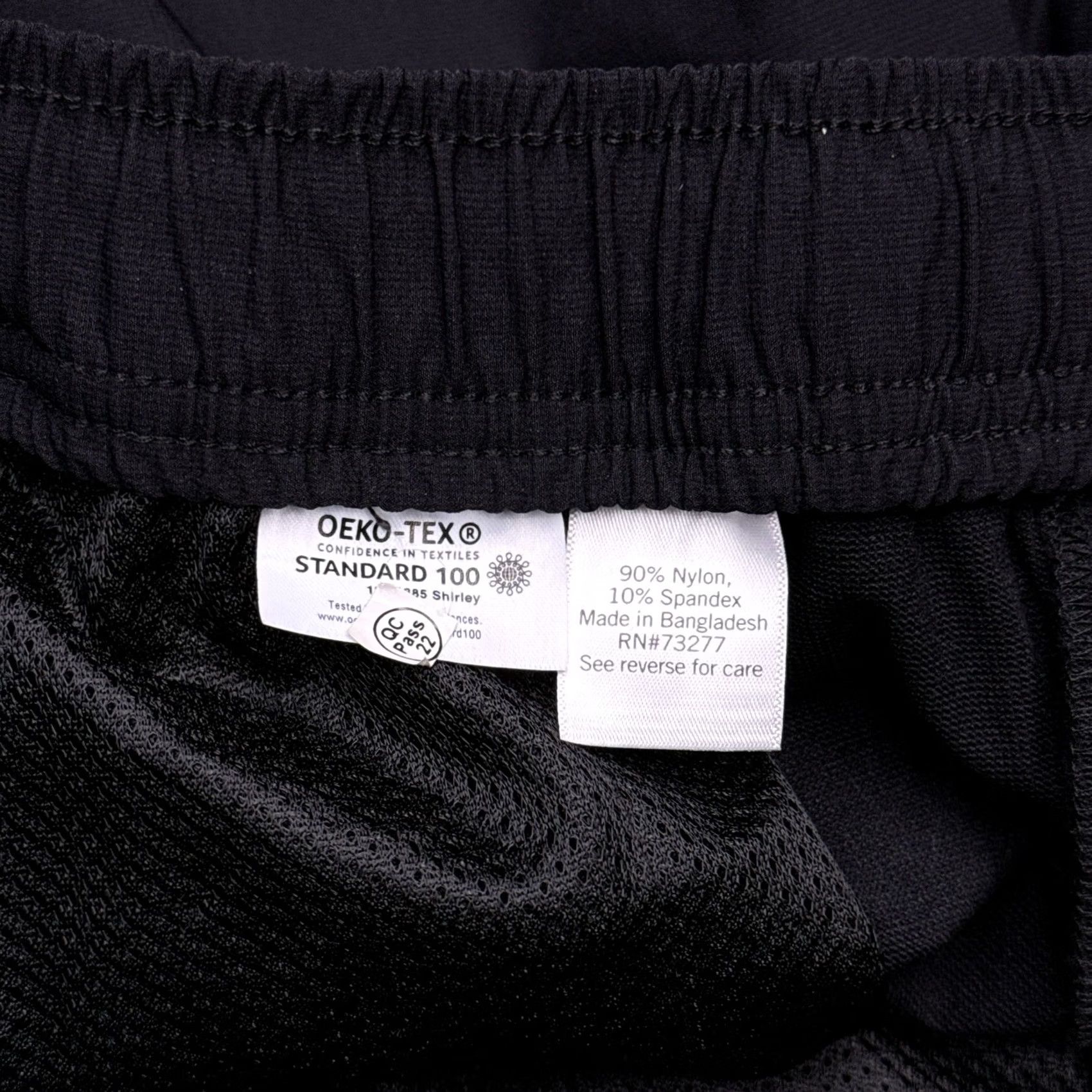 Apt. 9 Apartment 9 Mens Premium Flex Shorts Medium Black Stretch Nylon Spandex Zip Pocket Logo Athletic Casual Summer Spring Fall Size US 31 - 7 Thumbnail