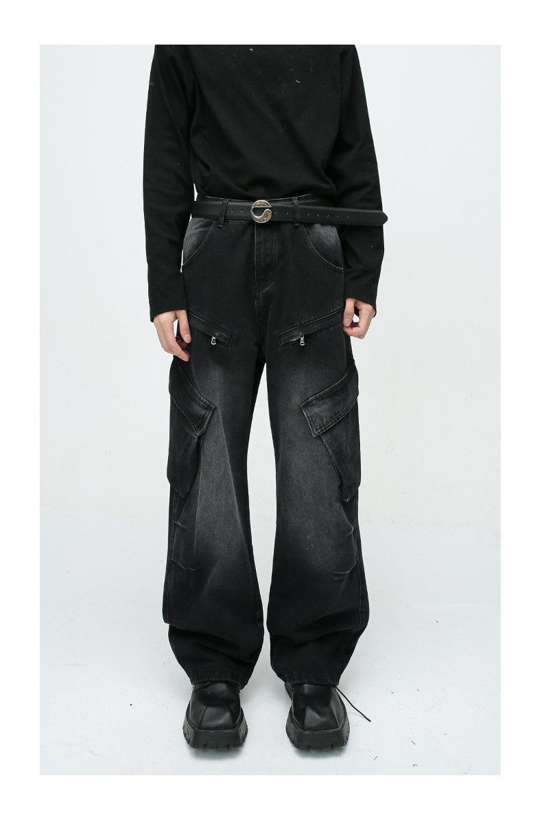 Japanese Brand × Jean American retro loose straight cargo jeans Size US 32 / EU 48 - 1 Thumbnail