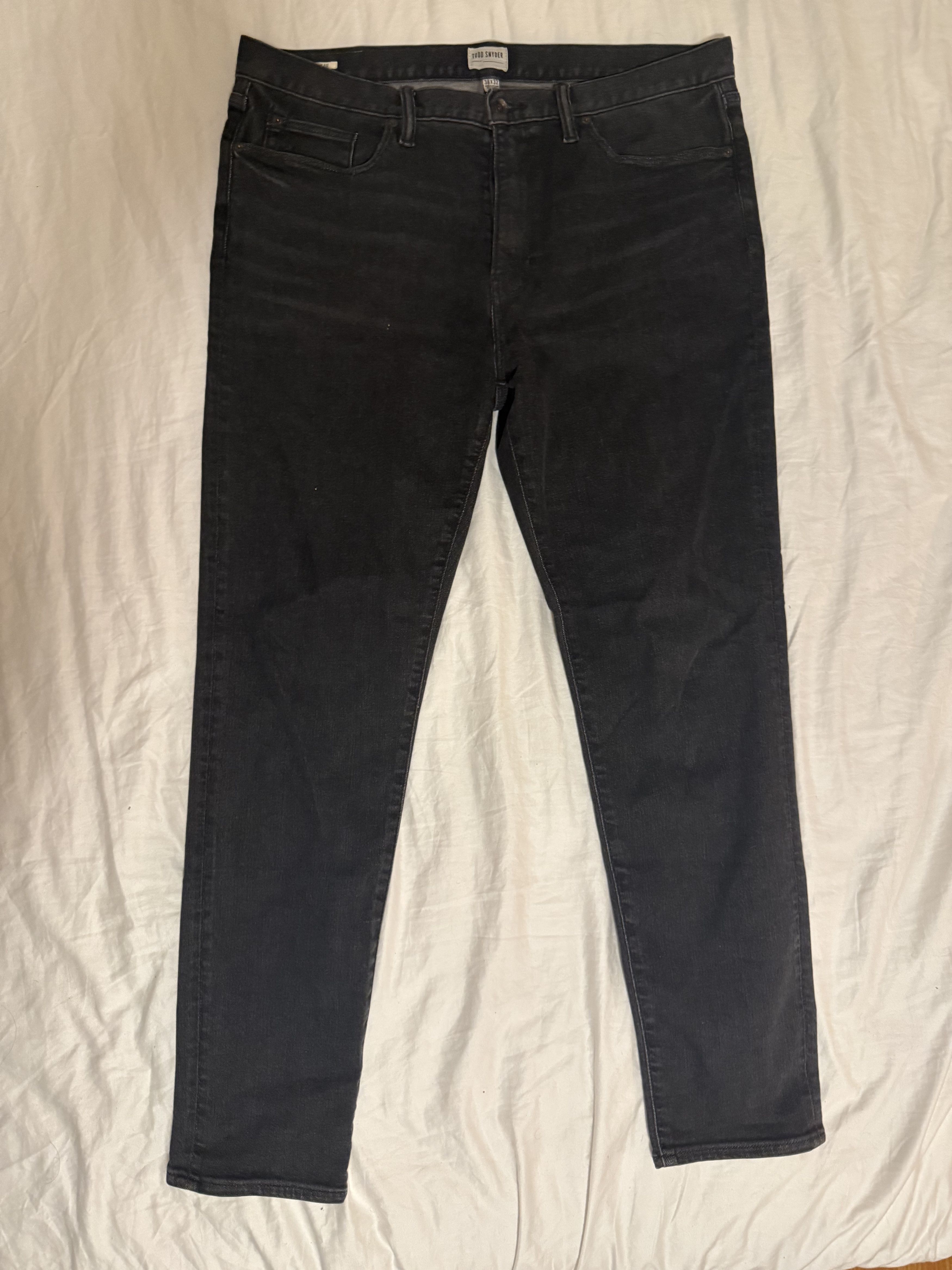 Todd Snyder Todd Snyder Slim Stretch Black Jeans Size US 38 / EU 54 - 1 Thumbnail
