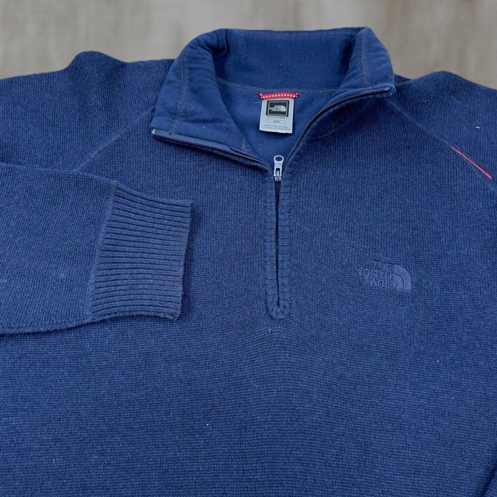 The North Face The North Face Sweater Men M Blue Pullover 1/4 Zip Micro Fleece Lined Navy Size US M / EU 48-50 / 2 - 1 Thumbnail