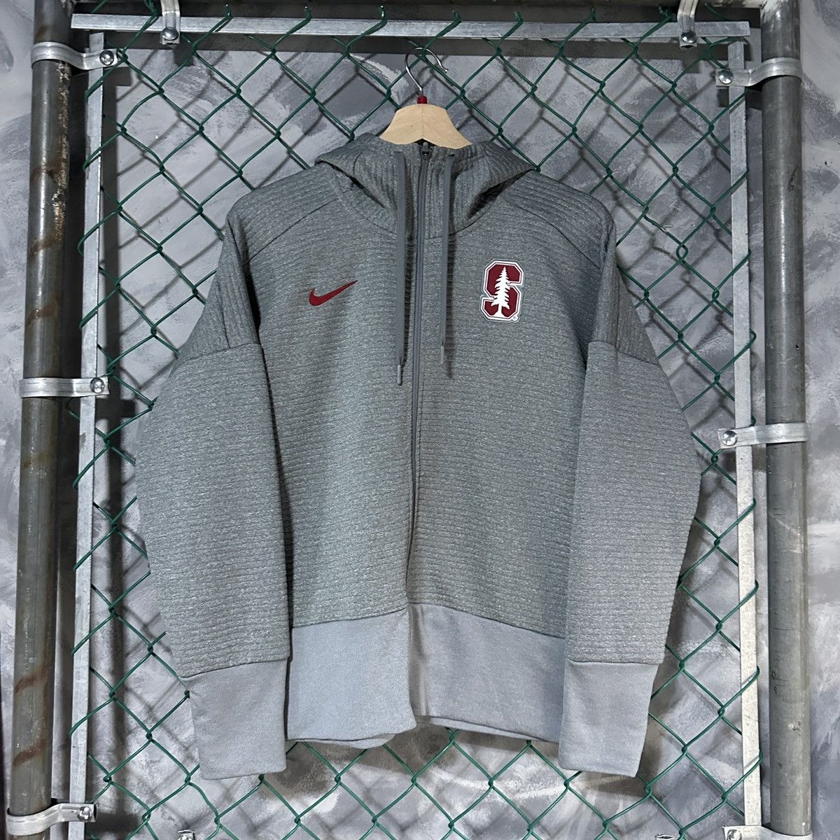 Nike Nike Grey Stanford Full Zip hoodie sweatshirt Size L / US 10 / IT 46 - 2 Thumbnail