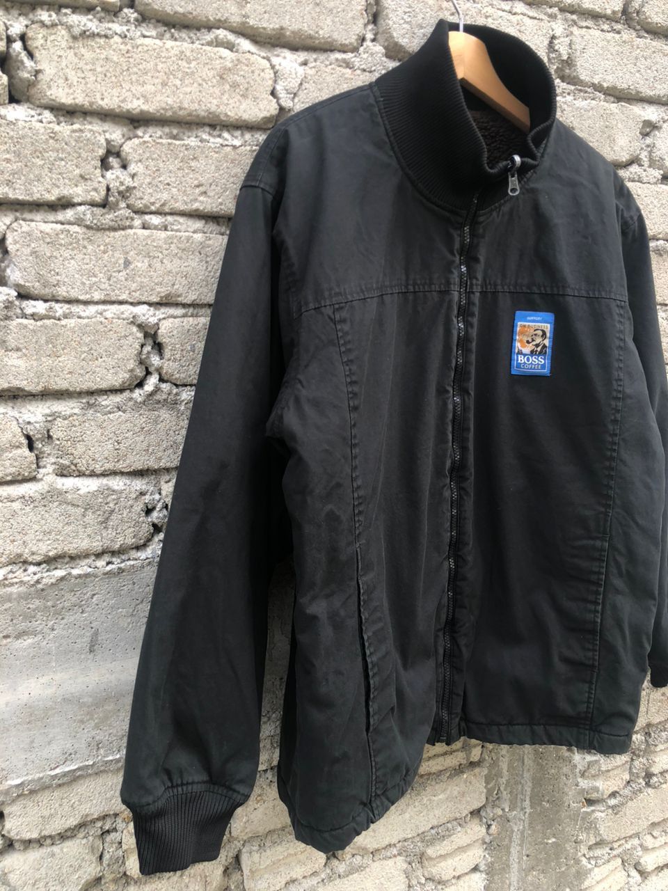 Japanese Brand Archive💥Suntory Boss Coffee Rivesable Sherpa Zipper Jacket Size US M / EU 48-50 / 2 - 7 Thumbnail