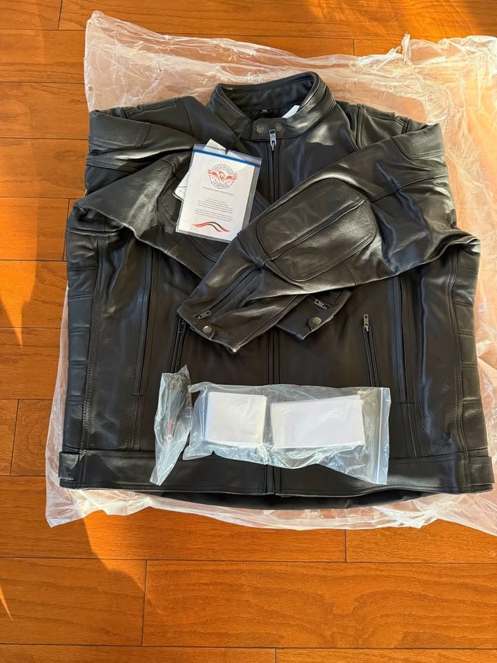 Other Milwaukee Leather Heated Jacket 4 Men Black Cowhide Leather Size US XL / EU 56 / 4 - 9 Thumbnail