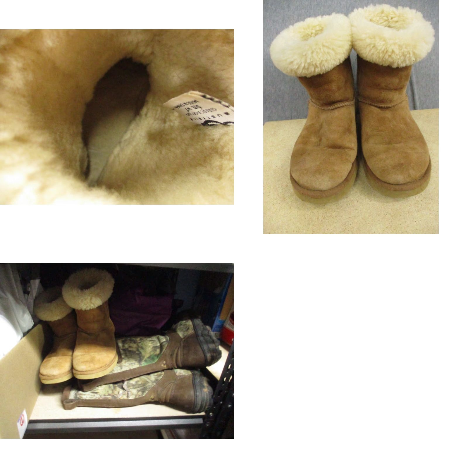 Ugg UGG Classic Boots Women Brown Leather Sheepskin Slip-On 7 Mid-Calf Casual Boots Size US 7 / IT 37 - 9 Thumbnail