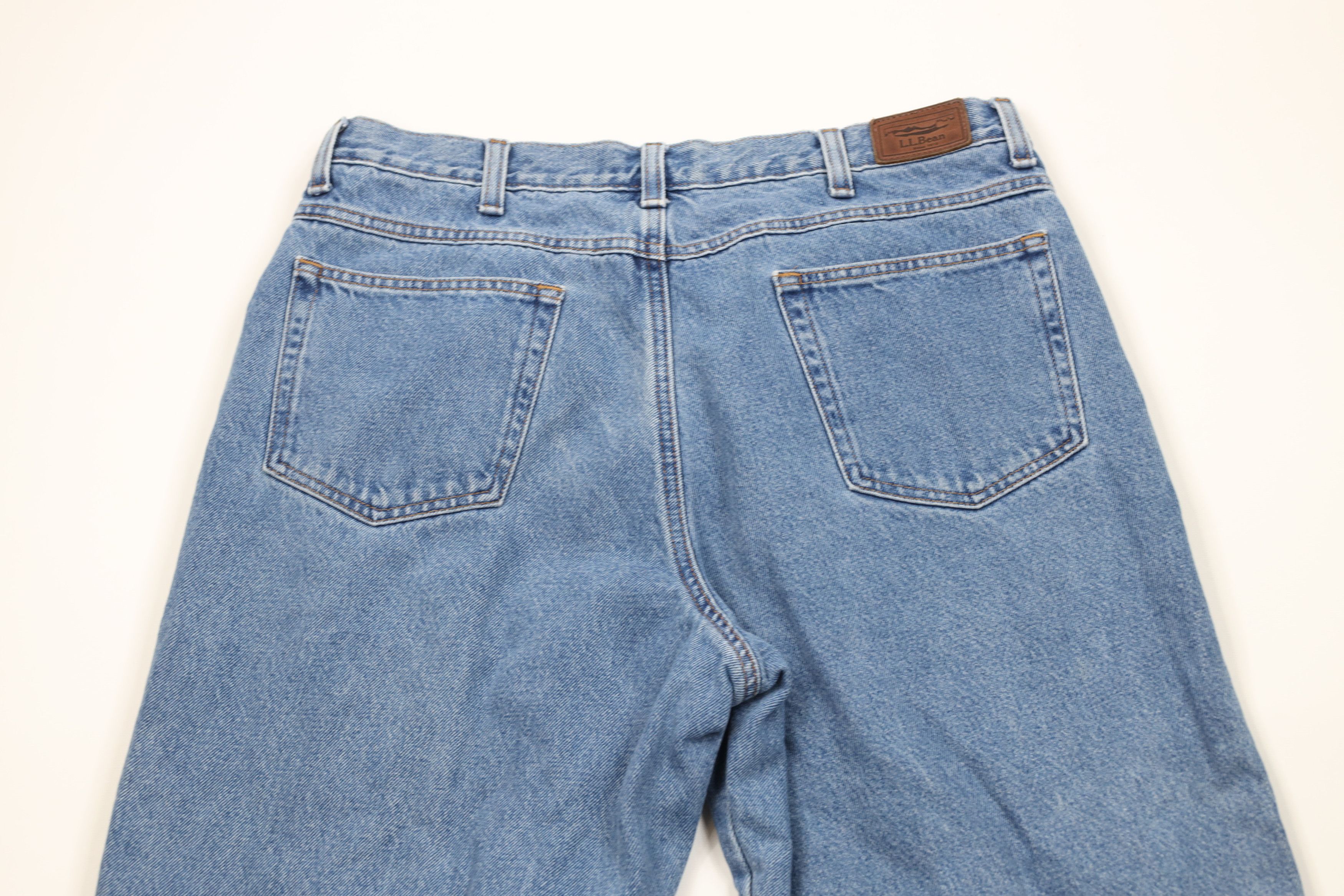 L.L. Bean × Vintage Vintage LL Bean Relaxed Fit Flannel Lined Denim Jeans Blue Size US 36 / EU 52 - 13 Thumbnail
