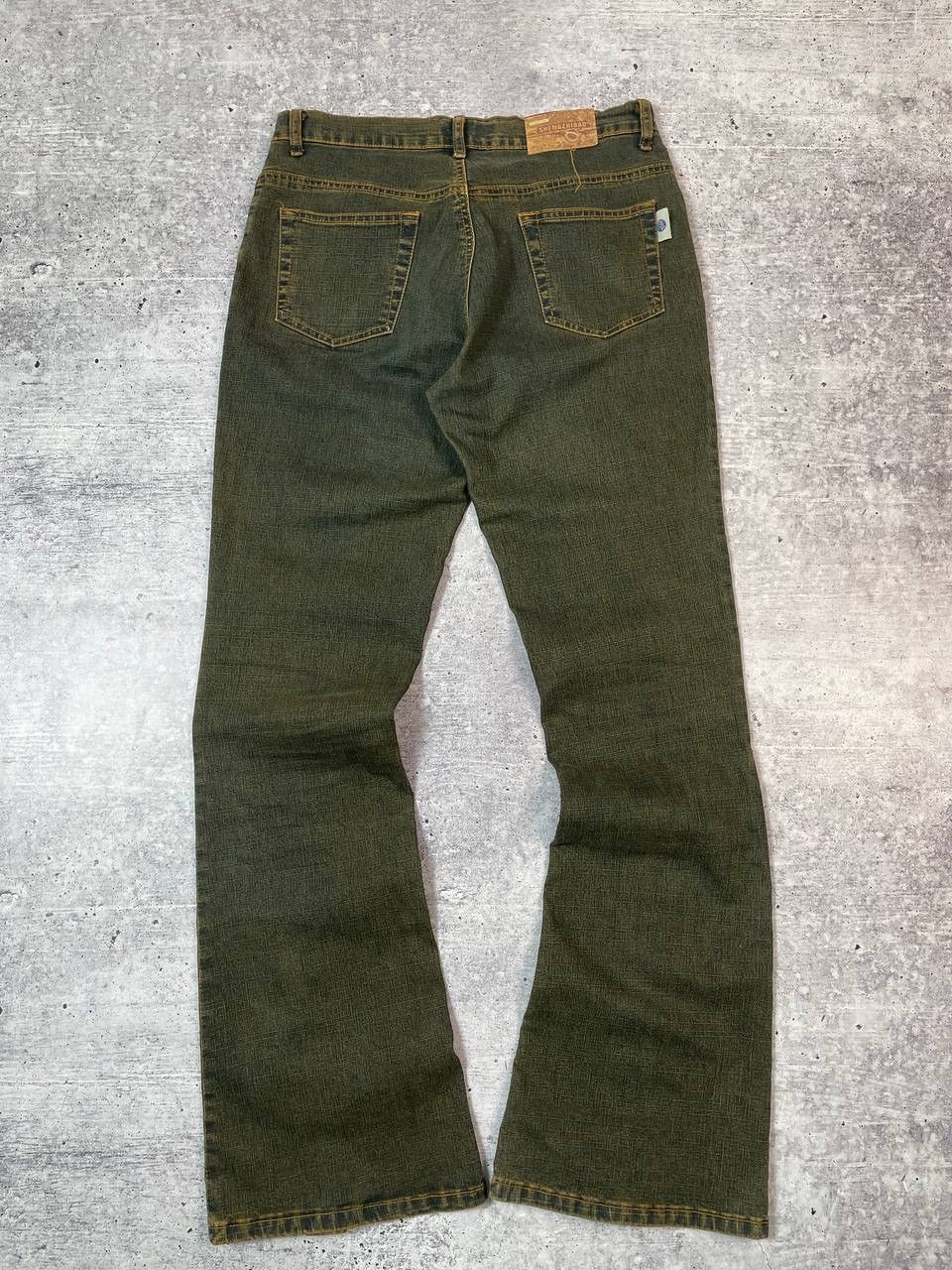 Hysteric Glamour Vintage 00s Flared Faded Cowboy Lace Denim Jeans LGB Y2K Size 34" / US 12 / IT 48 - 6 Thumbnail