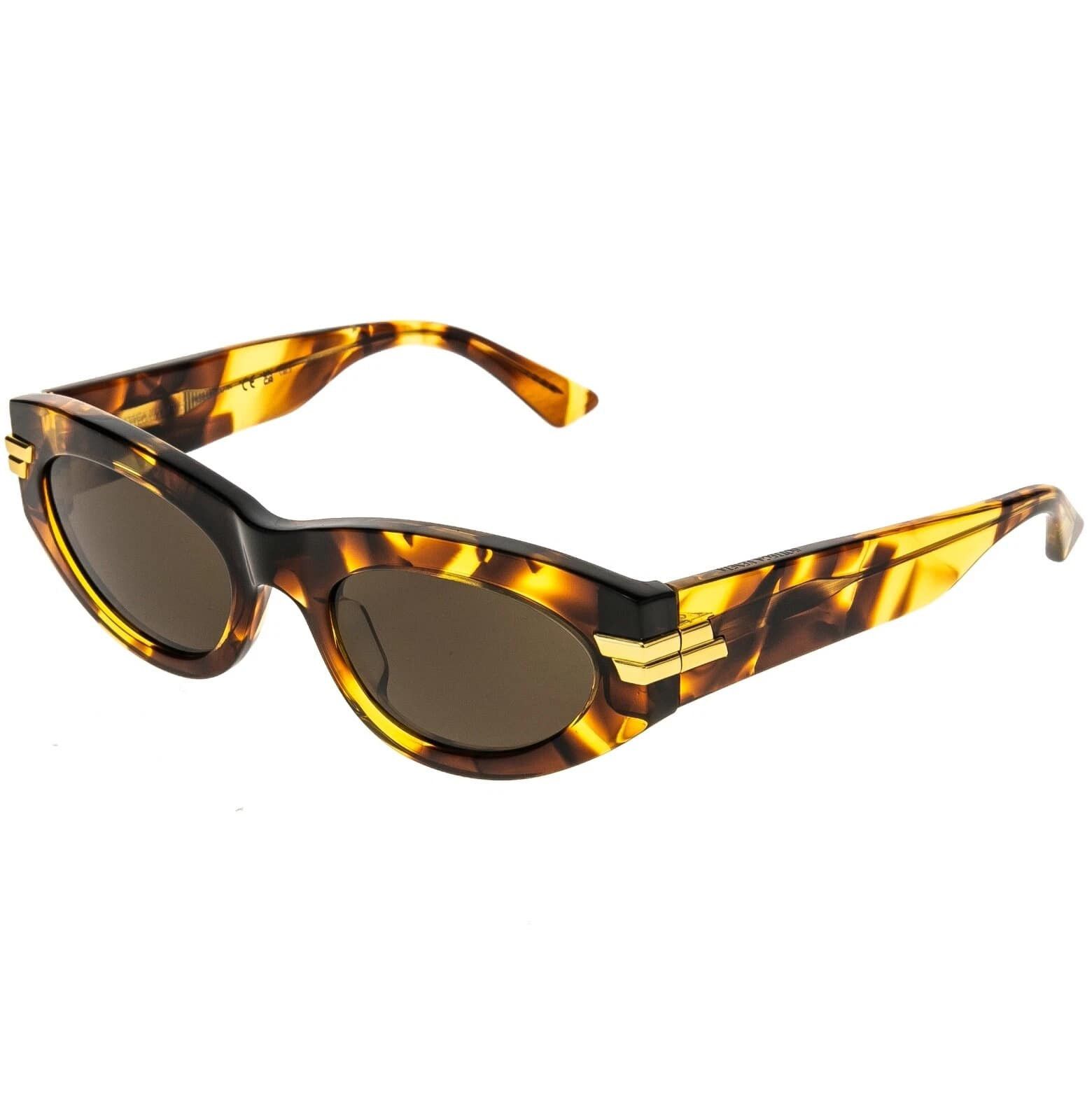 Bottega Veneta BOTTEGA VENETA 1189 MITRE BV1189S Brown Sunglasses 005 Size ONE SIZE - 3 Thumbnail