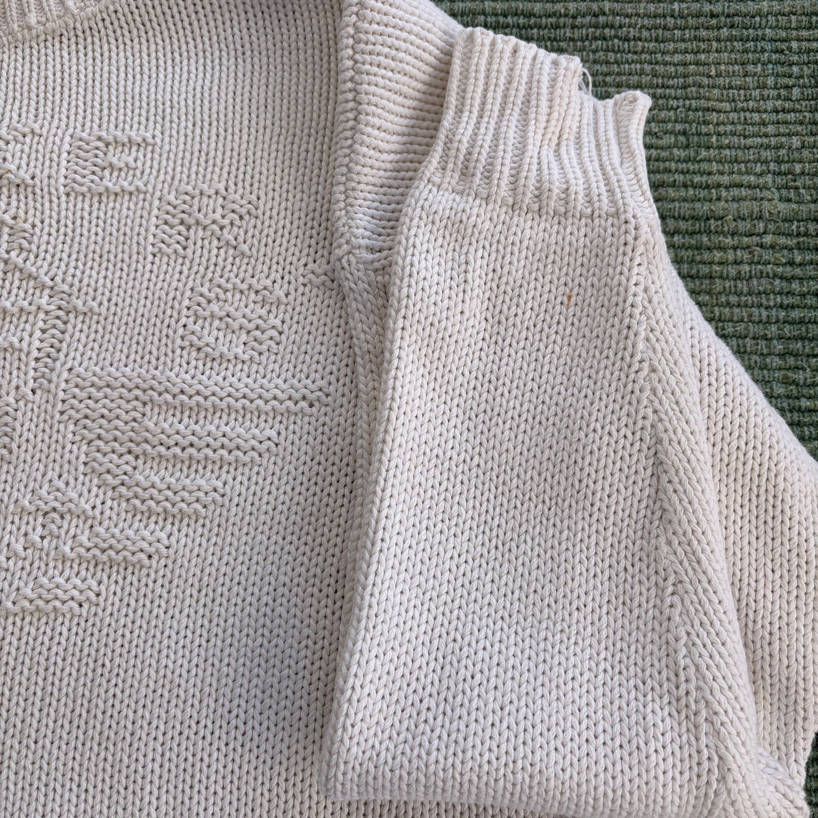 Dockers × Vintage Vintage Dockers white cotton knit boat anchor sweatshirt Size US L / EU 52-54 / 3 - 9 Thumbnail