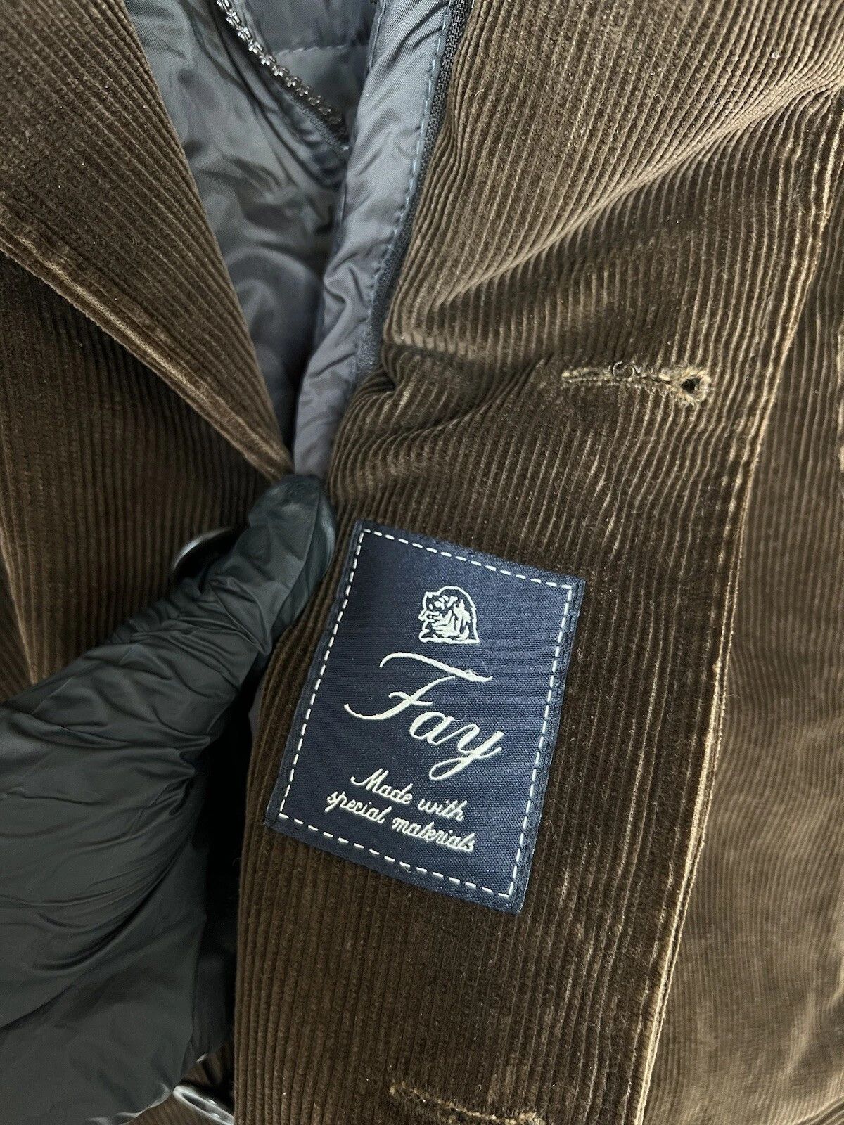 Fay Fay Double Coat Mens Size XL Velvet Button Jacket Vintage Size US XL / EU 56 / 4 - 10 Thumbnail