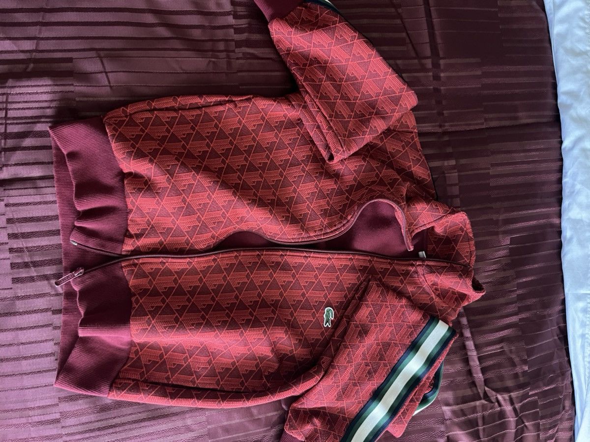 Lacoste Lacoste Full Zip Track Jacket Red Patterned Size Small Size US S / EU 44-46 / 1 - 4 Thumbnail