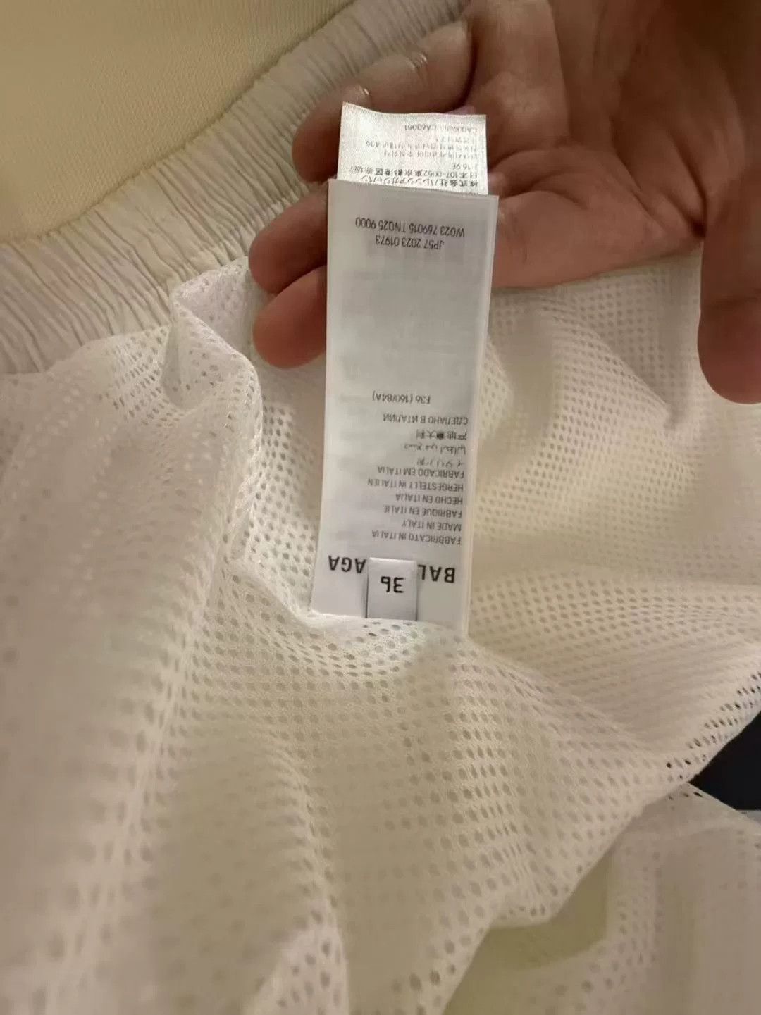 Balenciaga short white jacket with embroidered logo Size US S / EU 44-46 / 1 - 5 Thumbnail