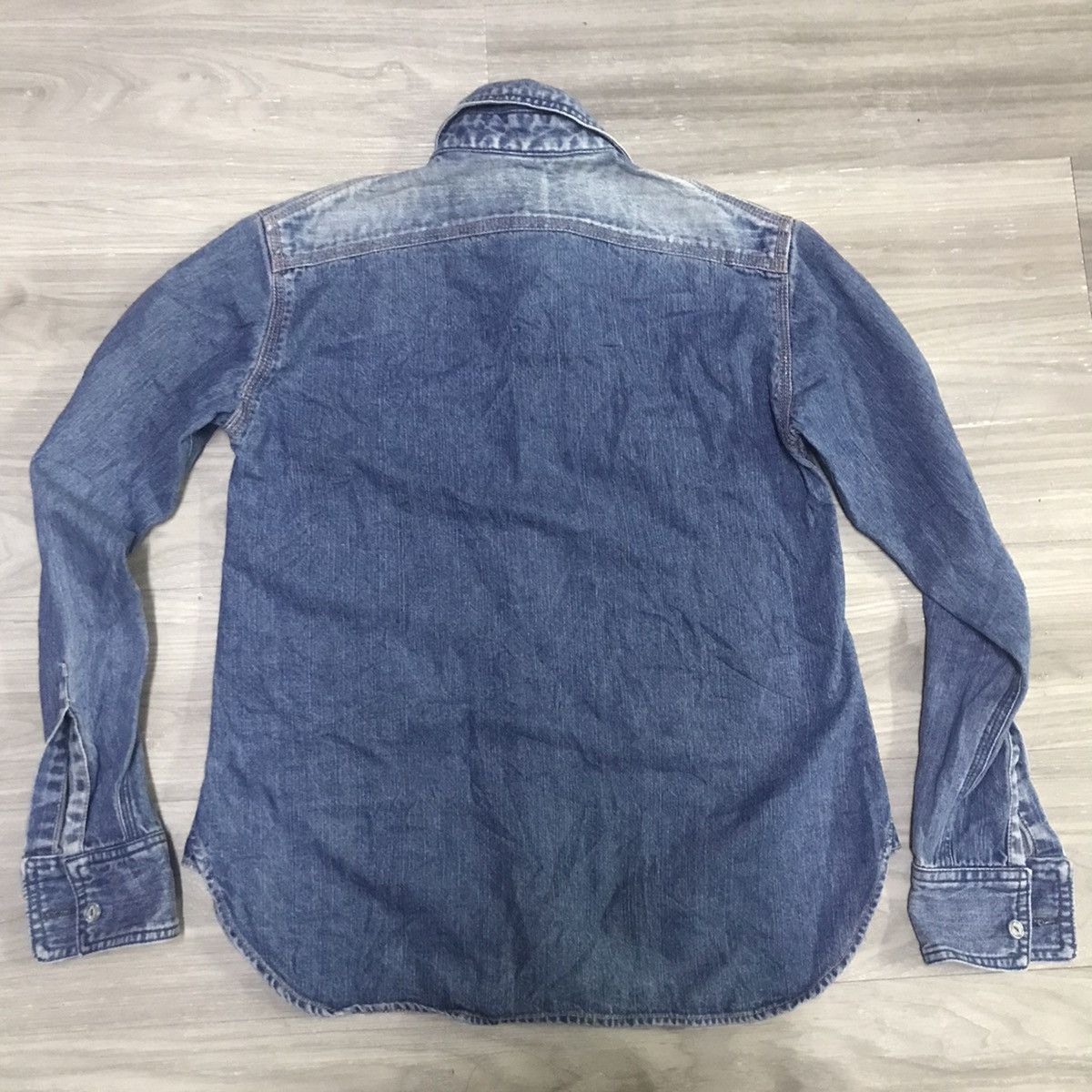 Buzz Rickson's × Indigo Reproduction USN Chambray Work Shirt Size US M / EU 48-50 / 2 - 10 Thumbnail