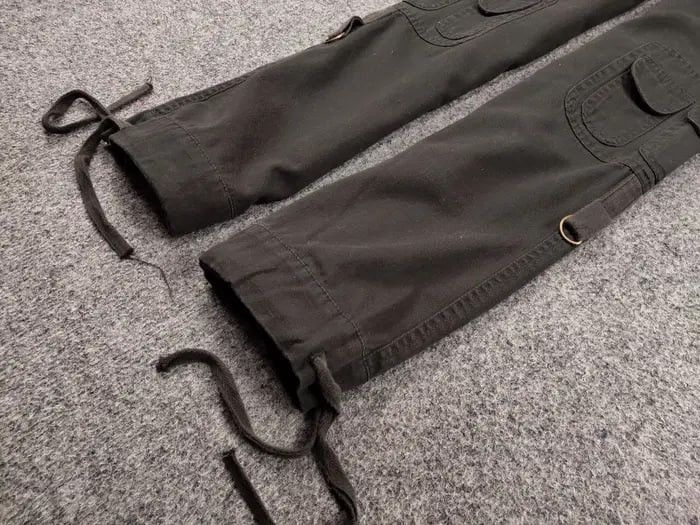 Japanese Brand Vintage 90's Japanese Baggy Multi Pocket Cargo pants Womens Size 32" / US 10 / IT 46 - 6 Thumbnail