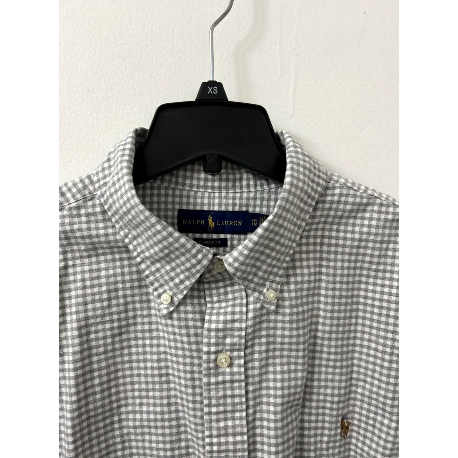 Ralph Lauren Ralph Lauren Shirt Mens 2XL Gray White Oxford Plaid Button-Down L/S Pony Logo Casual/Business Shirt Size US XXL / EU 58 / 5 - 6 Thumbnail