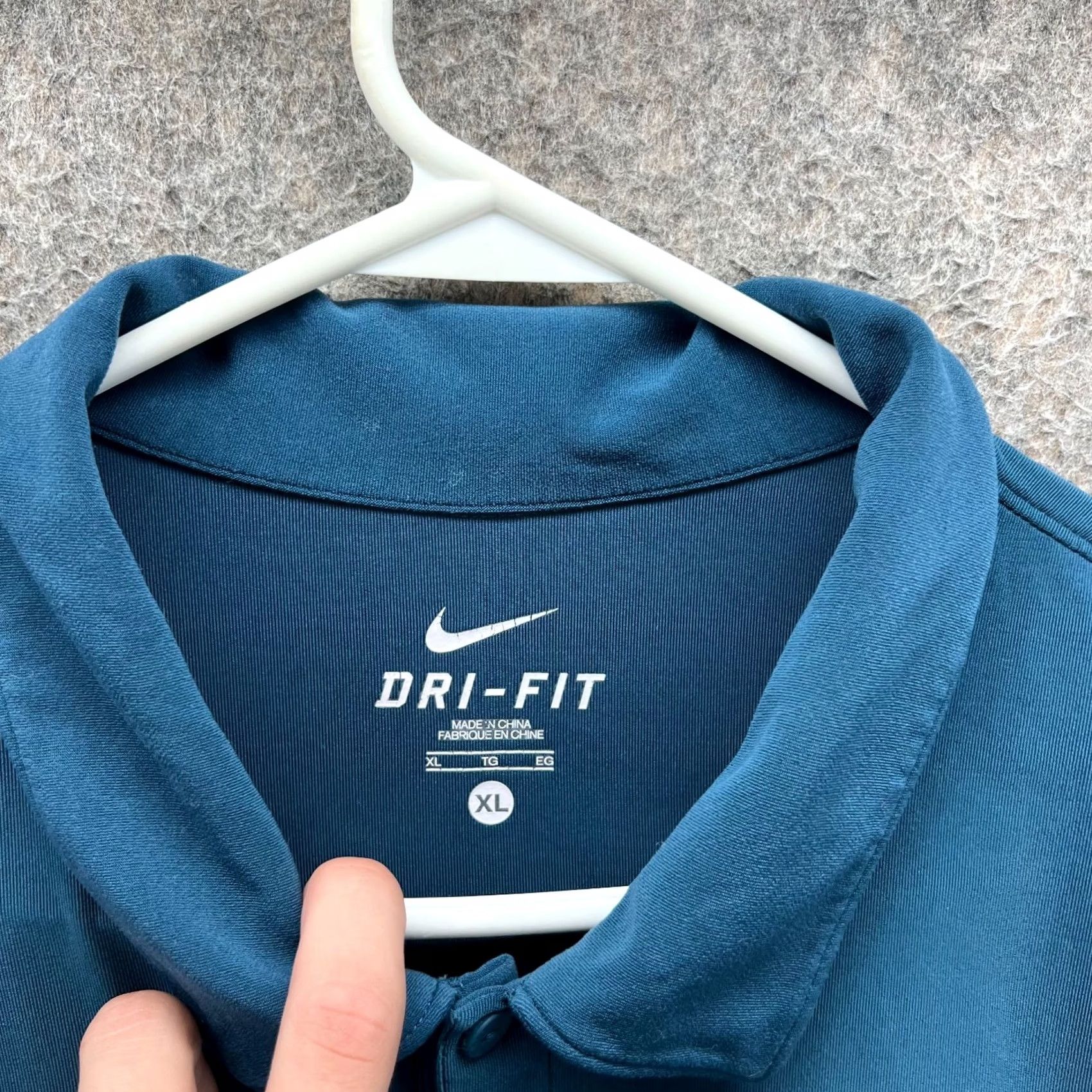 Nike Nike Polo Shirt Mens XL Teal Blue Heather Dri-Fit Golf Knit Tour Performance Size US XL / EU 56 / 4 - 3 Thumbnail