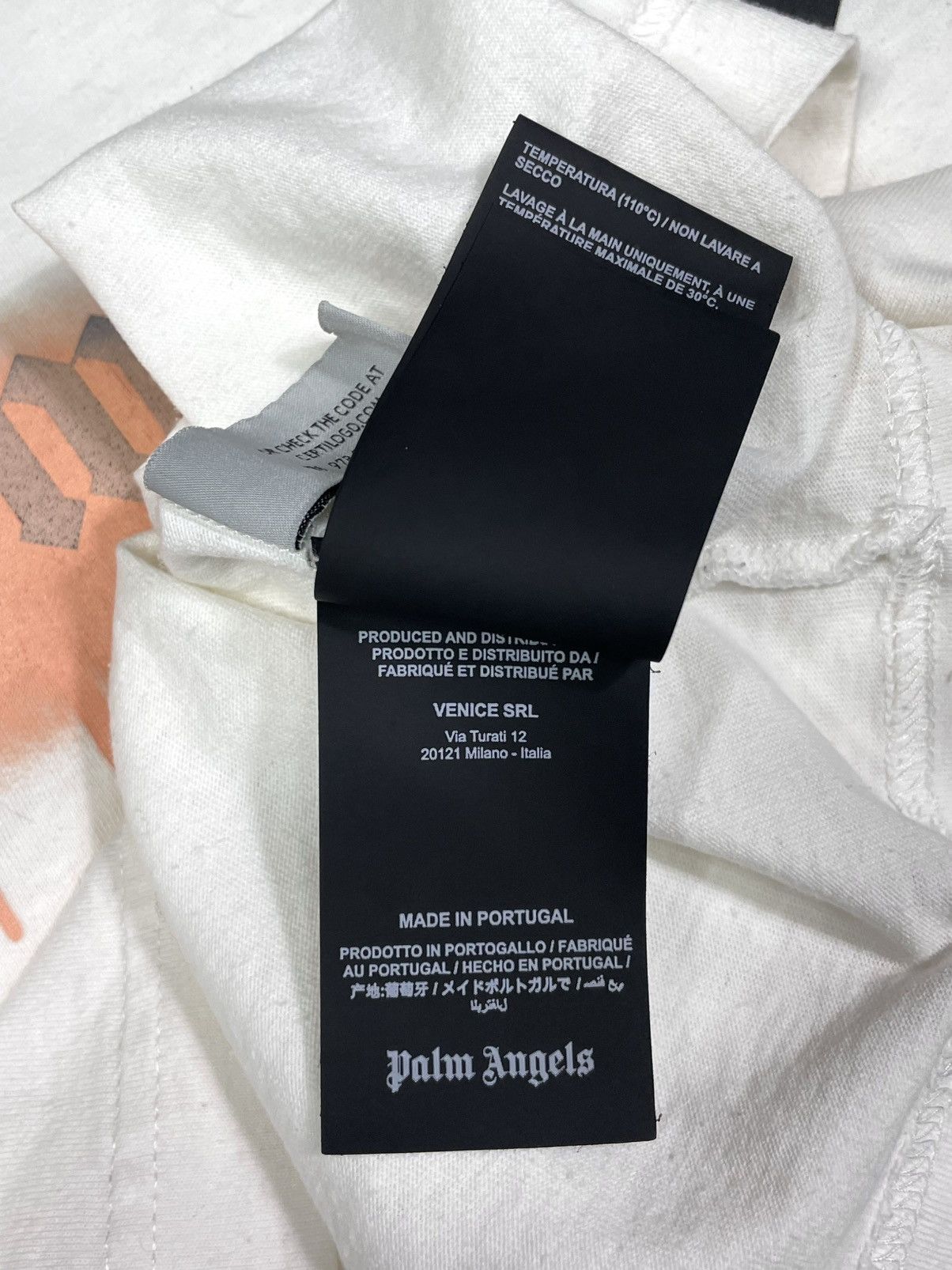 Palm Angels Palm Angels Miami Spray Logo T-Shirt – White – Size L Size US L / EU 52-54 / 3 - 14 Thumbnail
