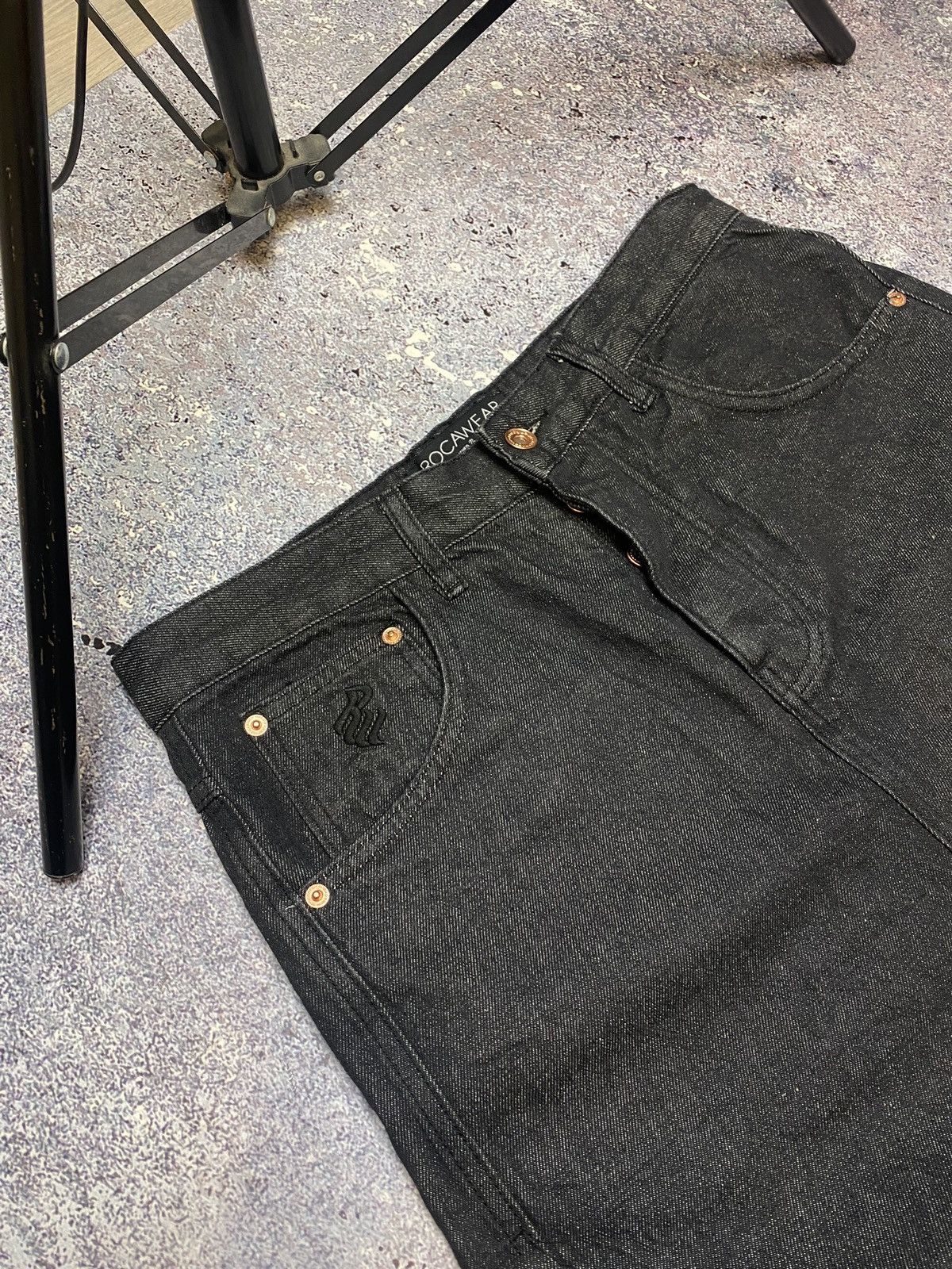 Rocawear × Vintage 💥CRAZY Y2K ROCAWEAR HIP-HOP JEANS Size US 30 / EU 46 - 9 Thumbnail
