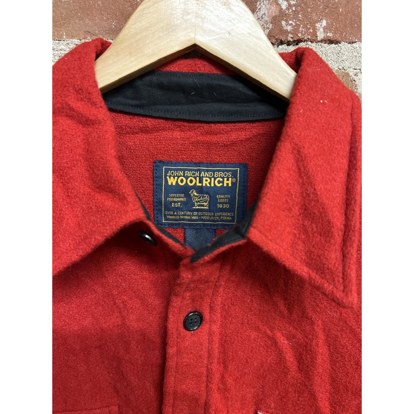 Vintage VINTAGE Woolrich Flannel Shirt XL Red 80s Wool Shacket Button-Up Shirt Mens Size US XL / EU 56 / 4 - 2 Thumbnail