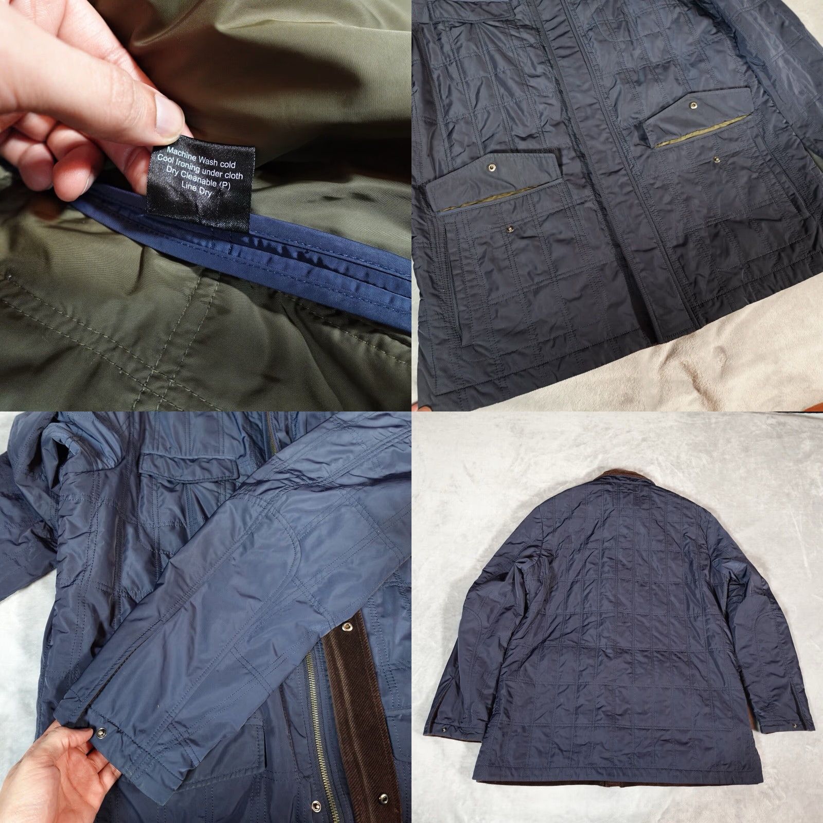 Vintage VINTAGE Hickey Freeman Quilted Corduroy Collar Coat Chore Jacket Mens L Blue Quilted Preppy Jacket Mens L Blue Size US L / EU 52-54 / 3 - 8 Thumbnail