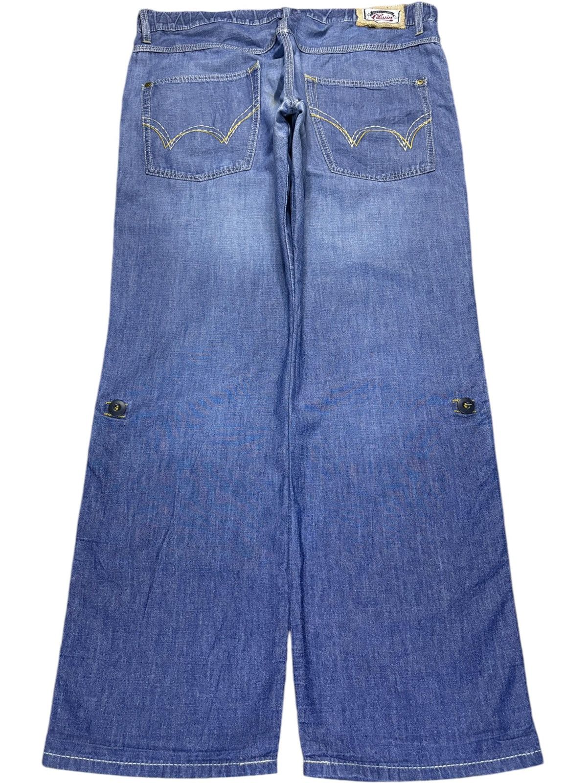 Edwin × Japanese Brand Vintage Edwin Blue Wash Sweats Style Baggy Denim Pants Size US 36 / EU 52 - 2 Thumbnail