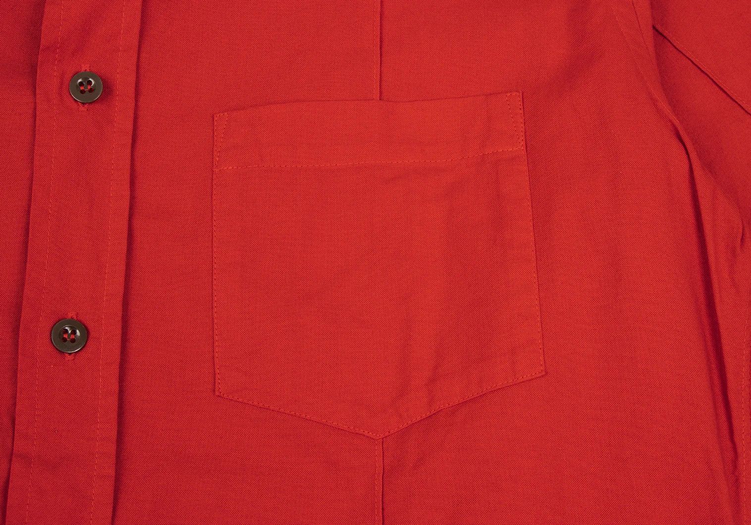 Jean Paul Gaultier Dyed Cotton Pintuck Shirt in Red Size US S / EU 44-46 / 1 - 5 Thumbnail