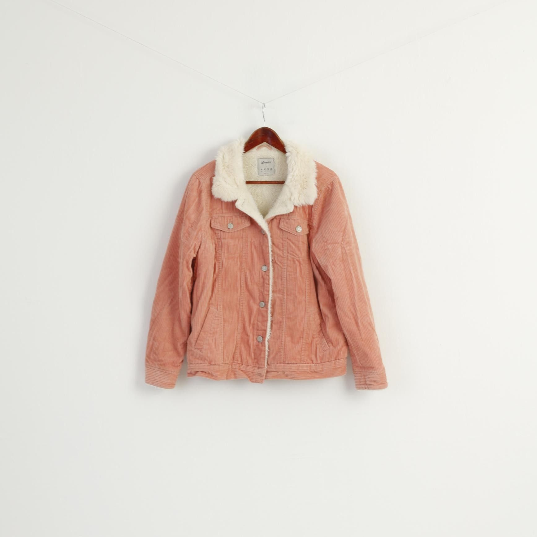Denim & Co. Denim Co. Women 14 42 Jacket Pink Cotton 8851 Size XL / US 12-14 / IT 48-50 - 1 Thumbnail