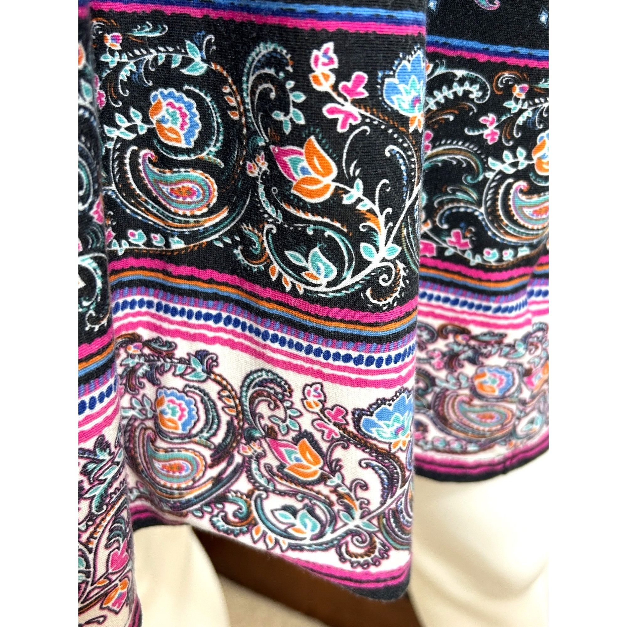 Other Pink Rose Women’s Mini Dress L Paisley Embroidered Upper Bac Size L / US 10 / IT 46 - 12 Thumbnail