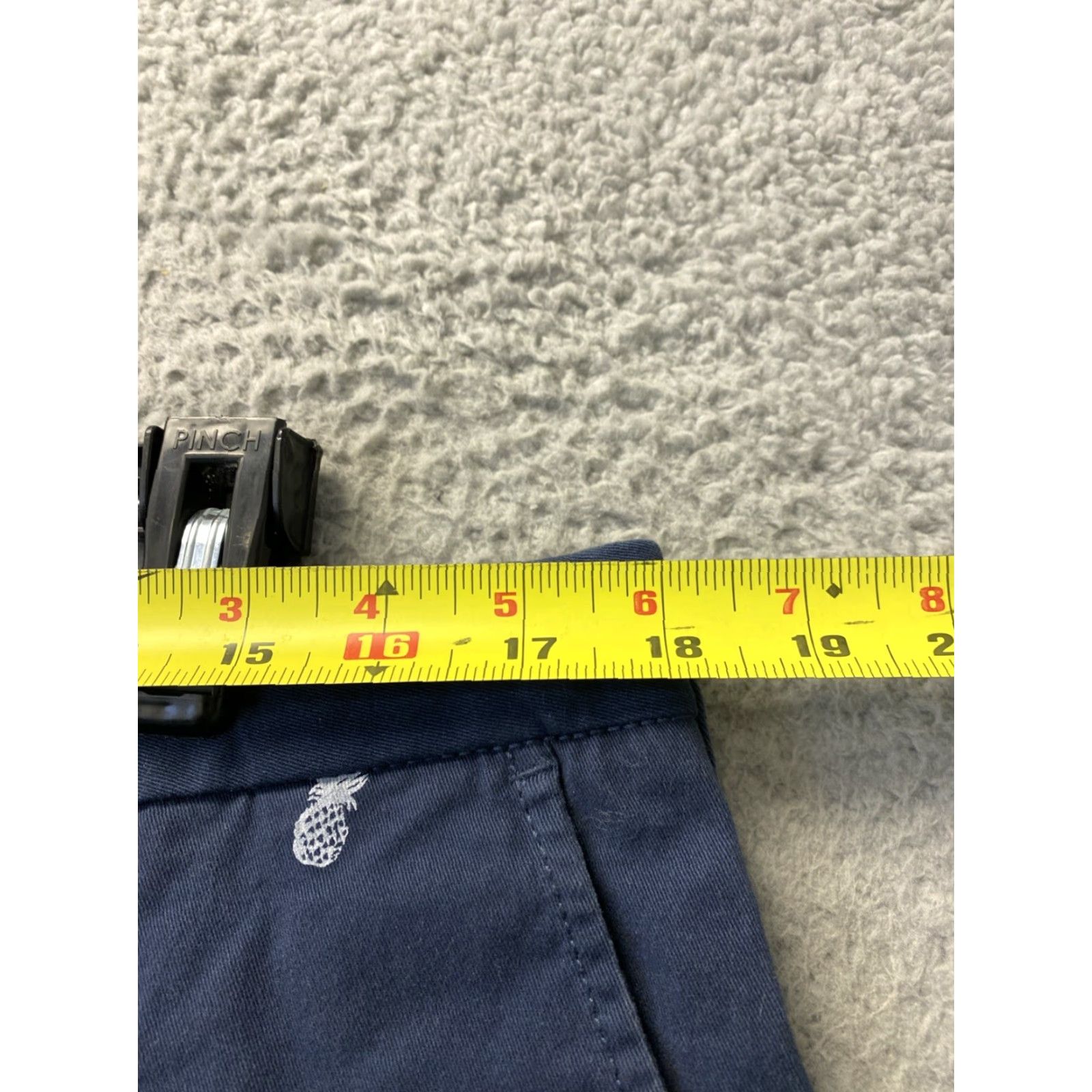 Izod IZOD Golf Shorts 35 Navy Chino 9.5 Inseam 5-Pocket Regular Mens Size US 35 - 3 Thumbnail