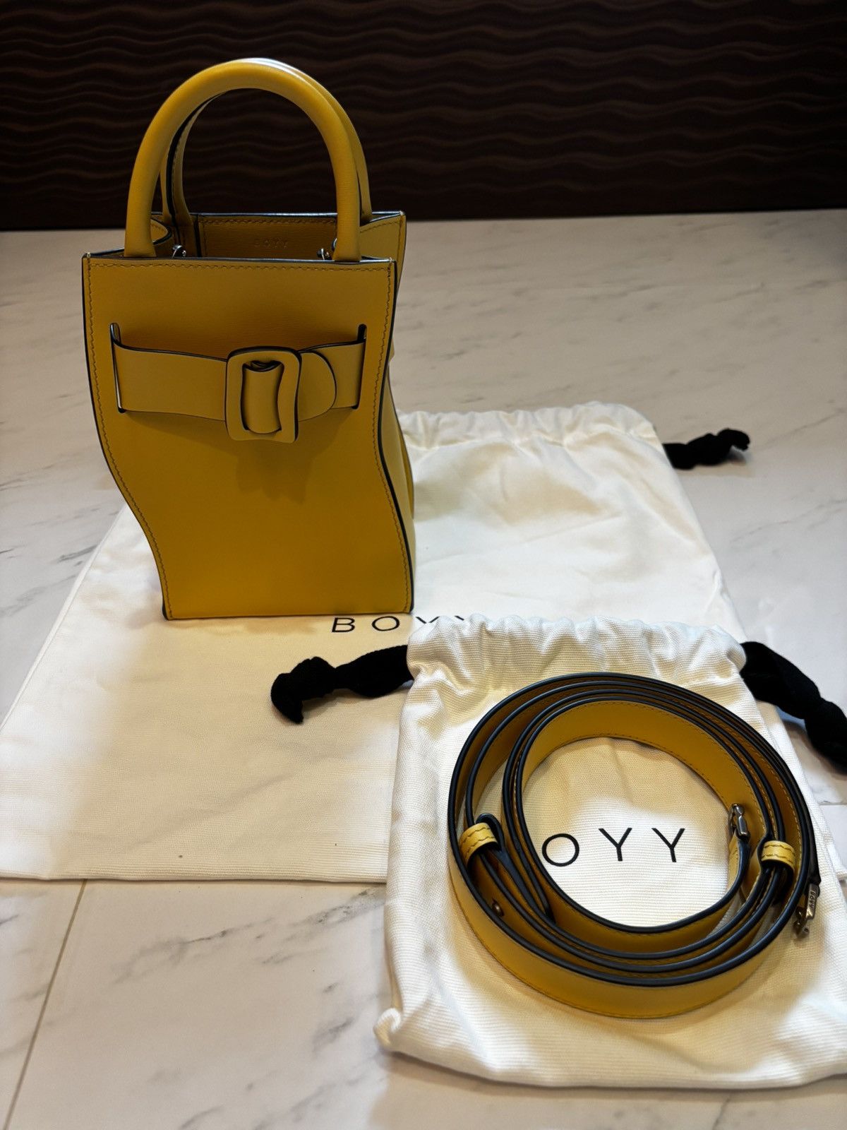 BOYY BOYY Bobby Tourist Yellow Handbag Size ONE SIZE - 1 Thumbnail