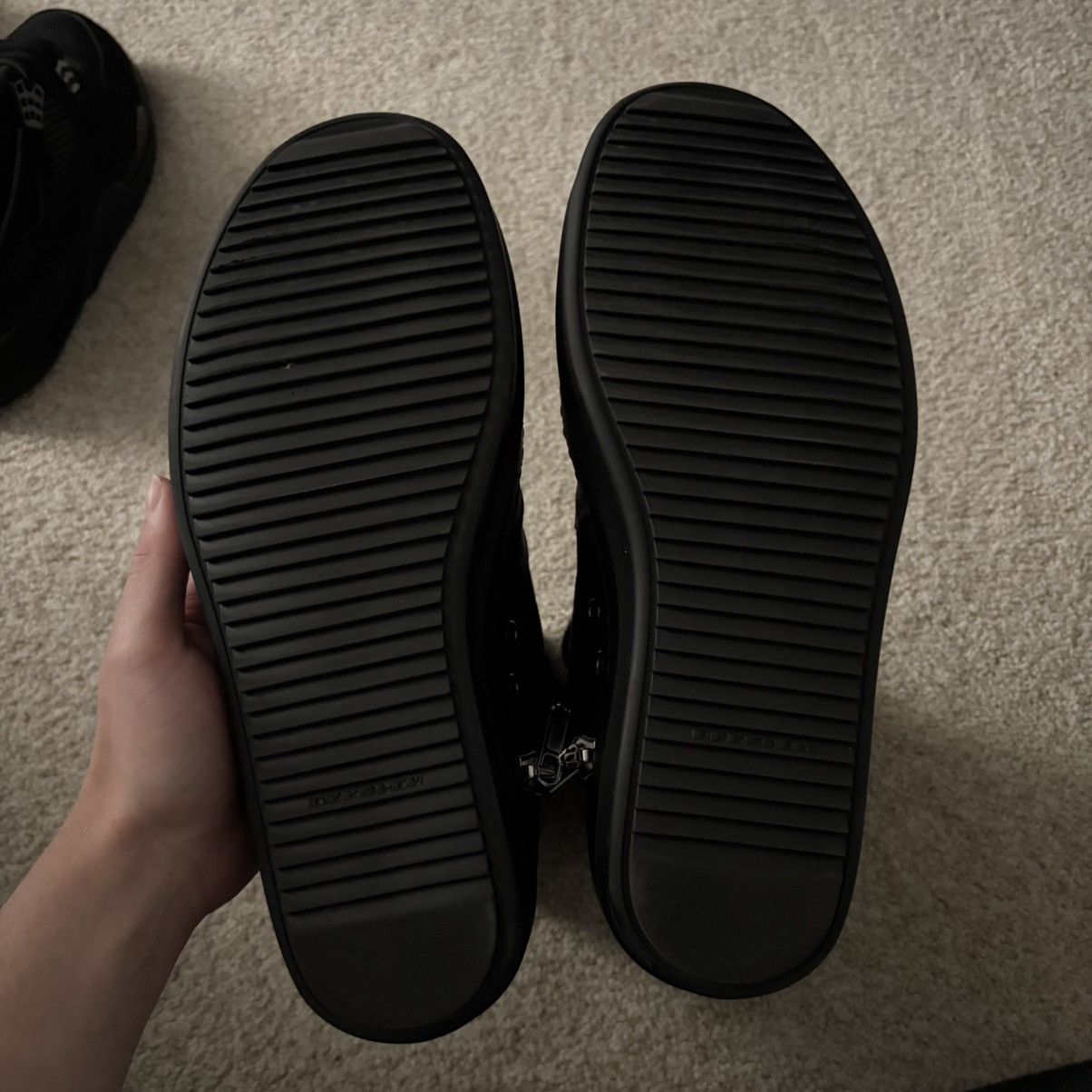 Rick Owens Drkshdw Rick Owens DRKSHDW Hustler Ramone Black Size US 10 / EU 43 - 8 Thumbnail