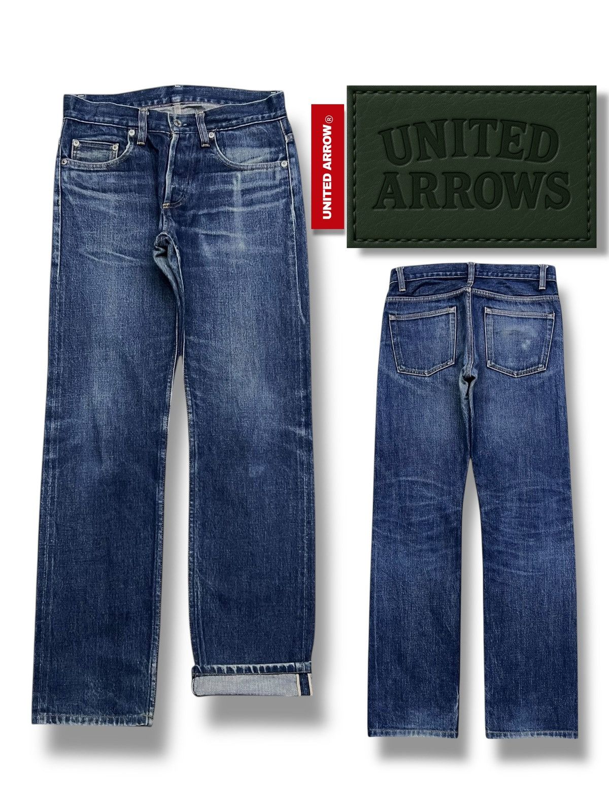 United Arrows Slim Fit Vintage Beauty & Youth United Arrows - Faded Wash Size US 29 - 1 Thumbnail