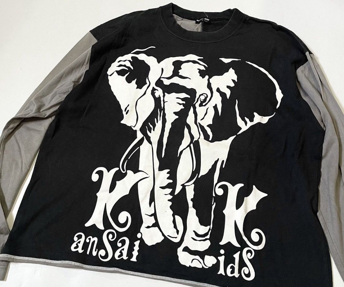 Kansai Yamamoto Vintage kansai yamamoto kids two tone longsleeve Size US M / EU 48-50 / 2 - 3 Thumbnail